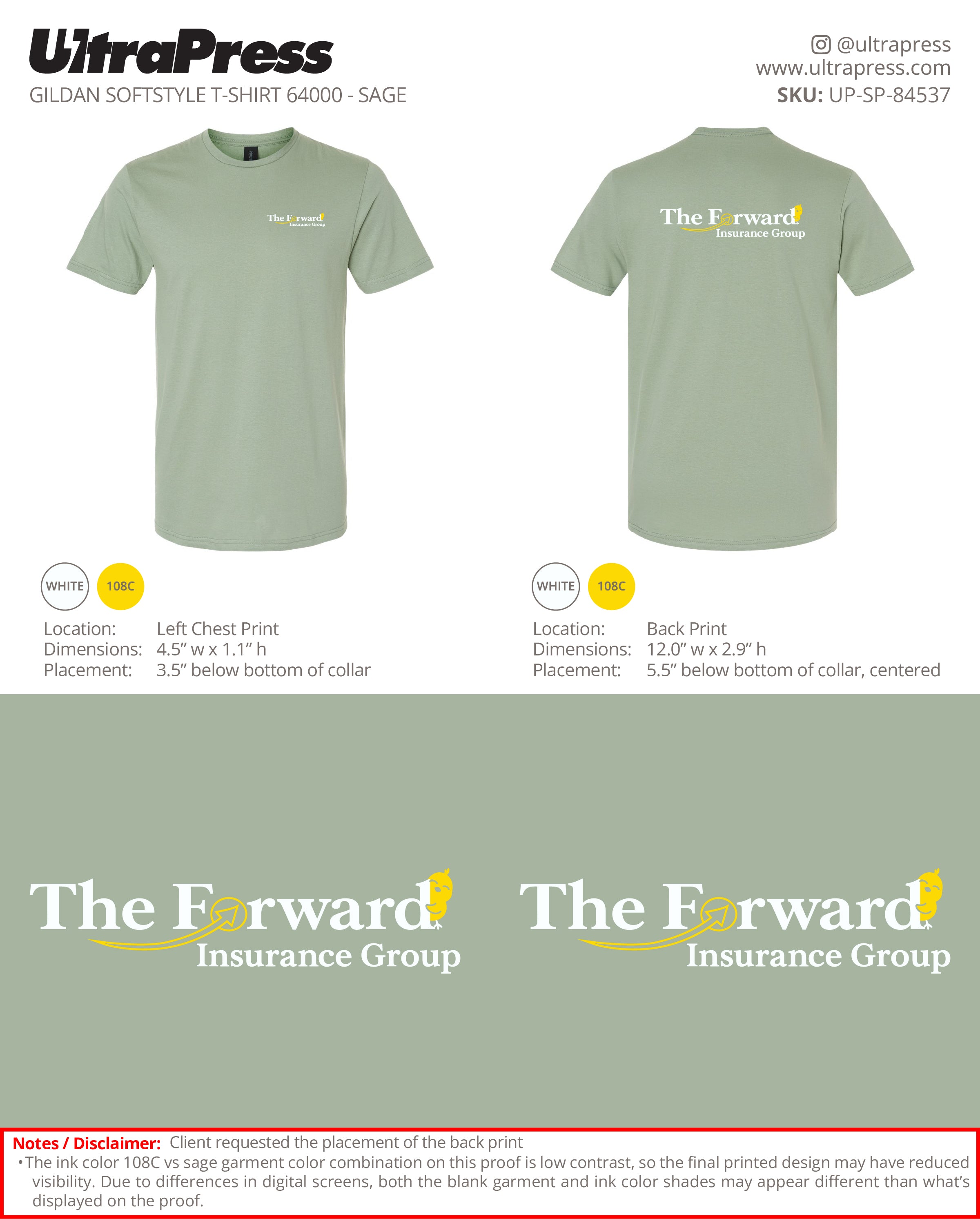 UP-SP-84537 The Forward Insurance Group - Maria Rodriguez 100 Min Qty (Bulk)