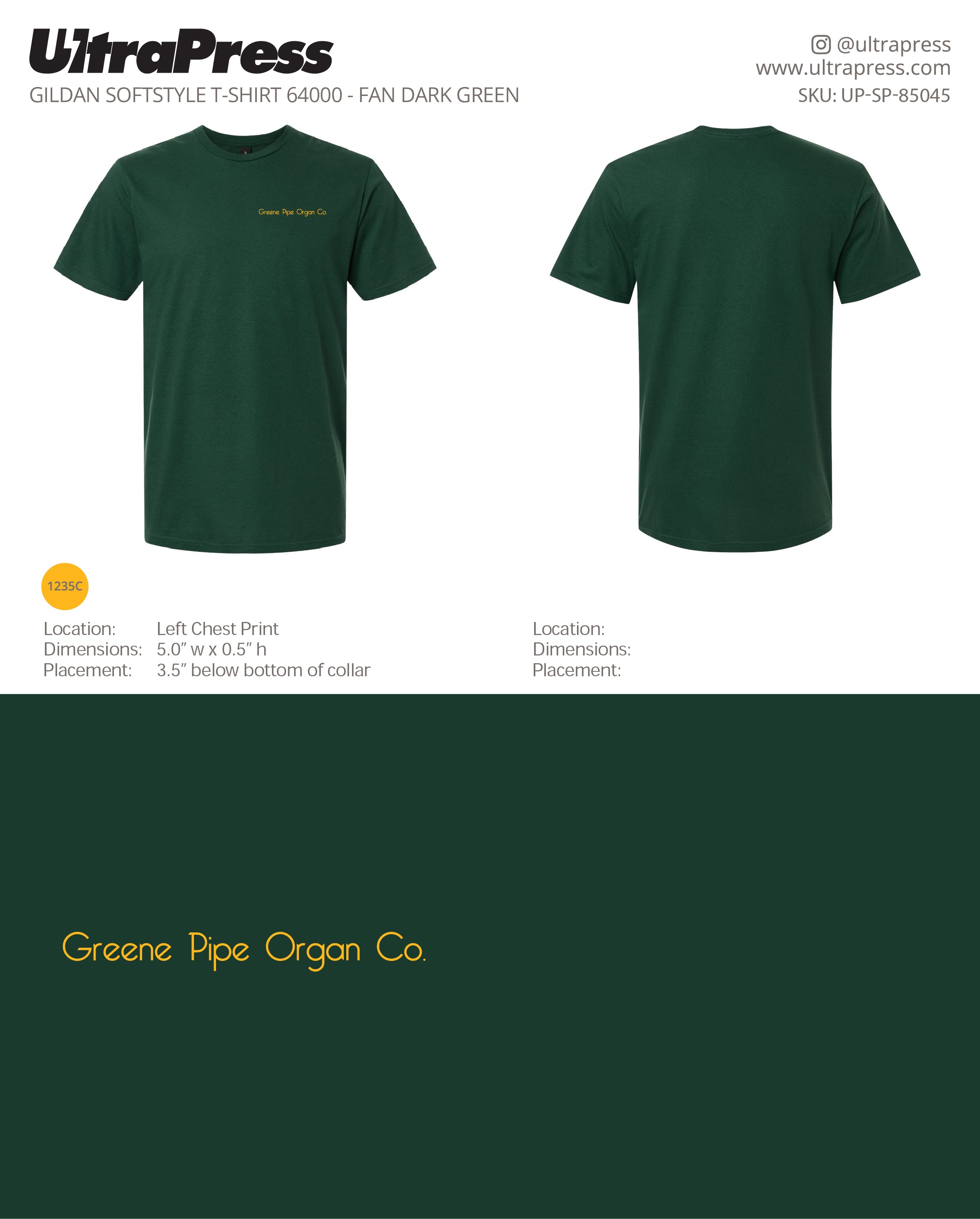 UP-SP-85045 Greene Pipe Organ Co. - Brett Greene 100 Min Qty (Bulk)
