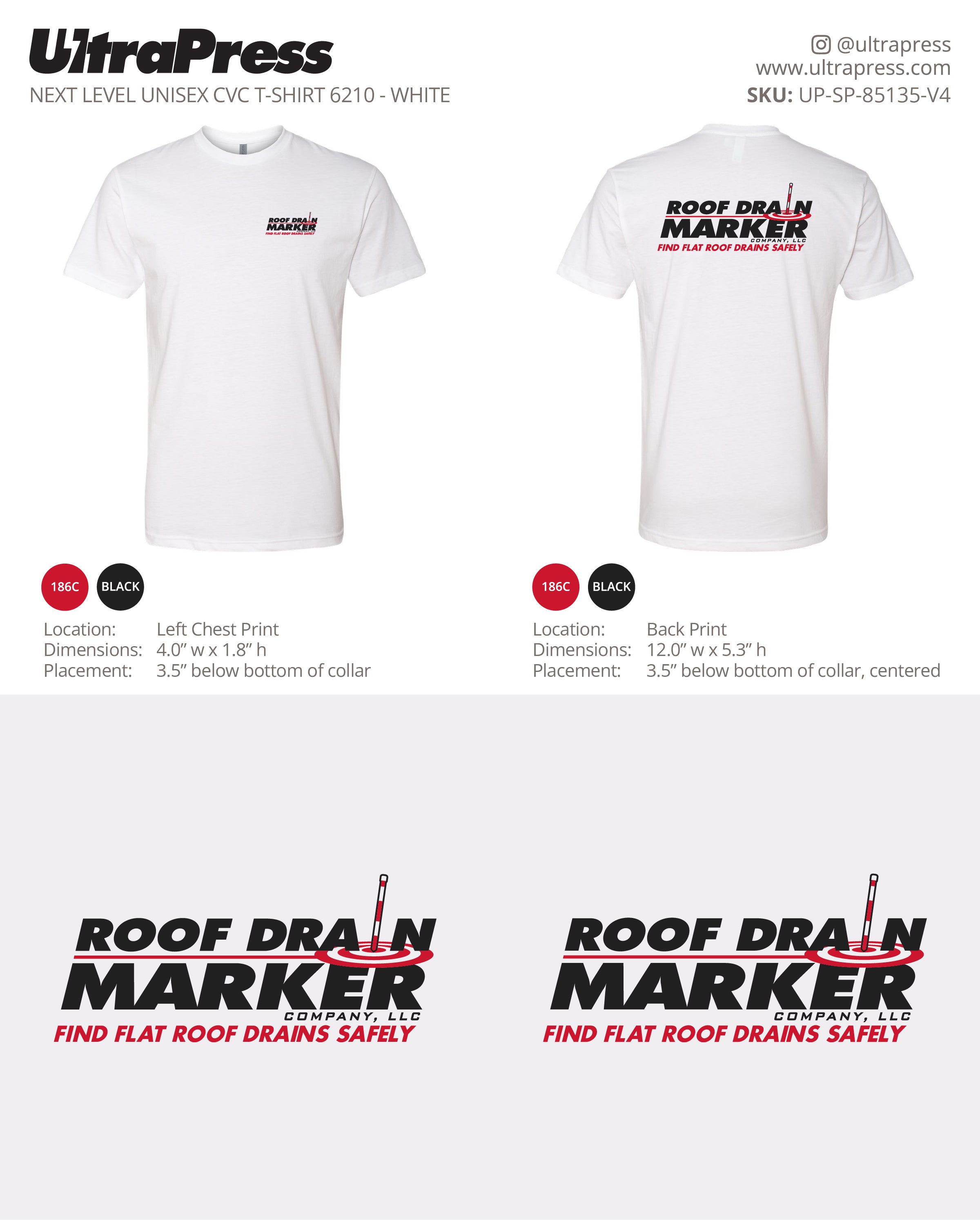 UP-SP-85135 Roof Drain Marker - Linda Newman 100 Pieces Package Deal (Bulk)