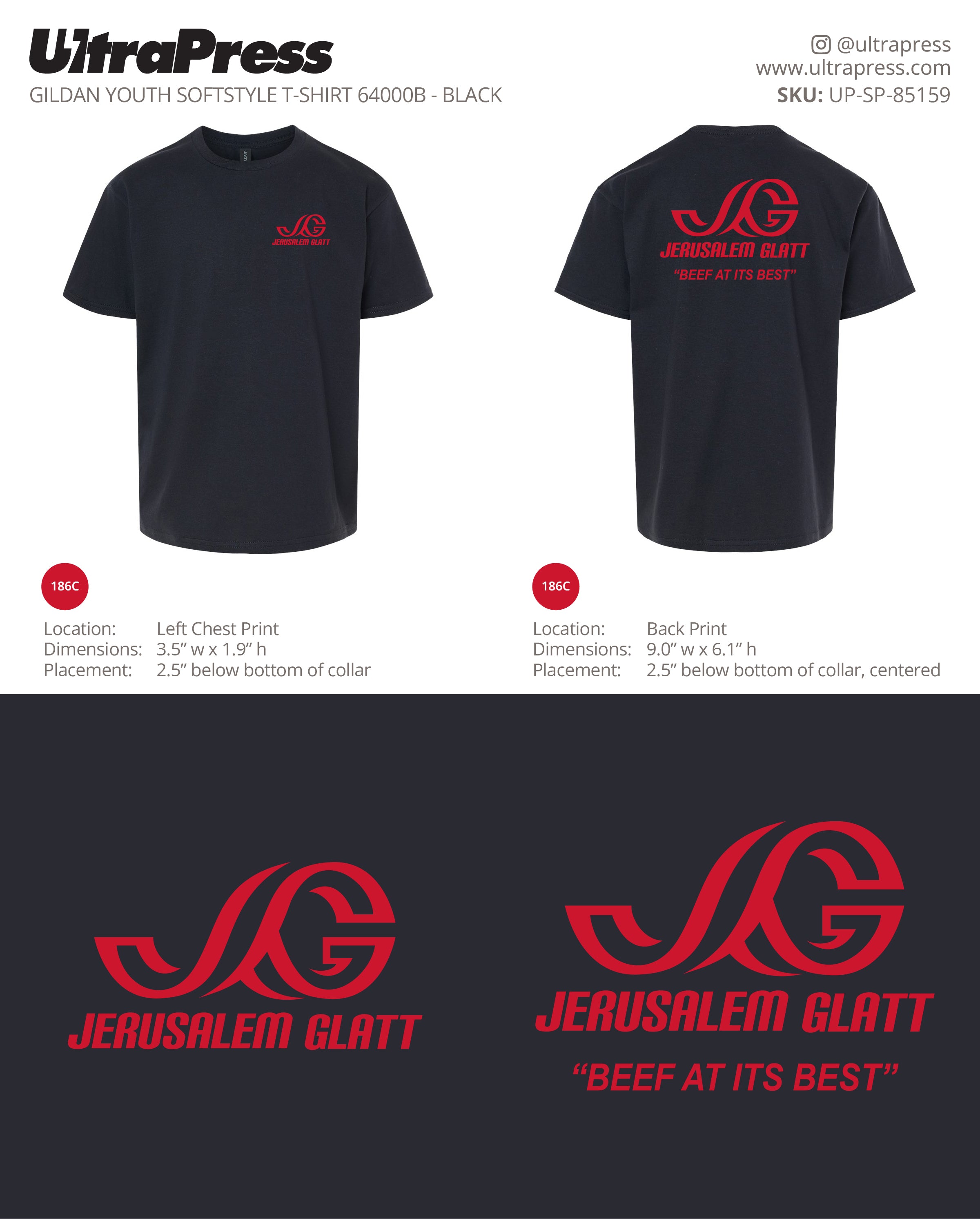 UP-SP-85159 Jerusalem Glatt (YOUTH) - Danny Farah 24 Min Qty (Bulk)