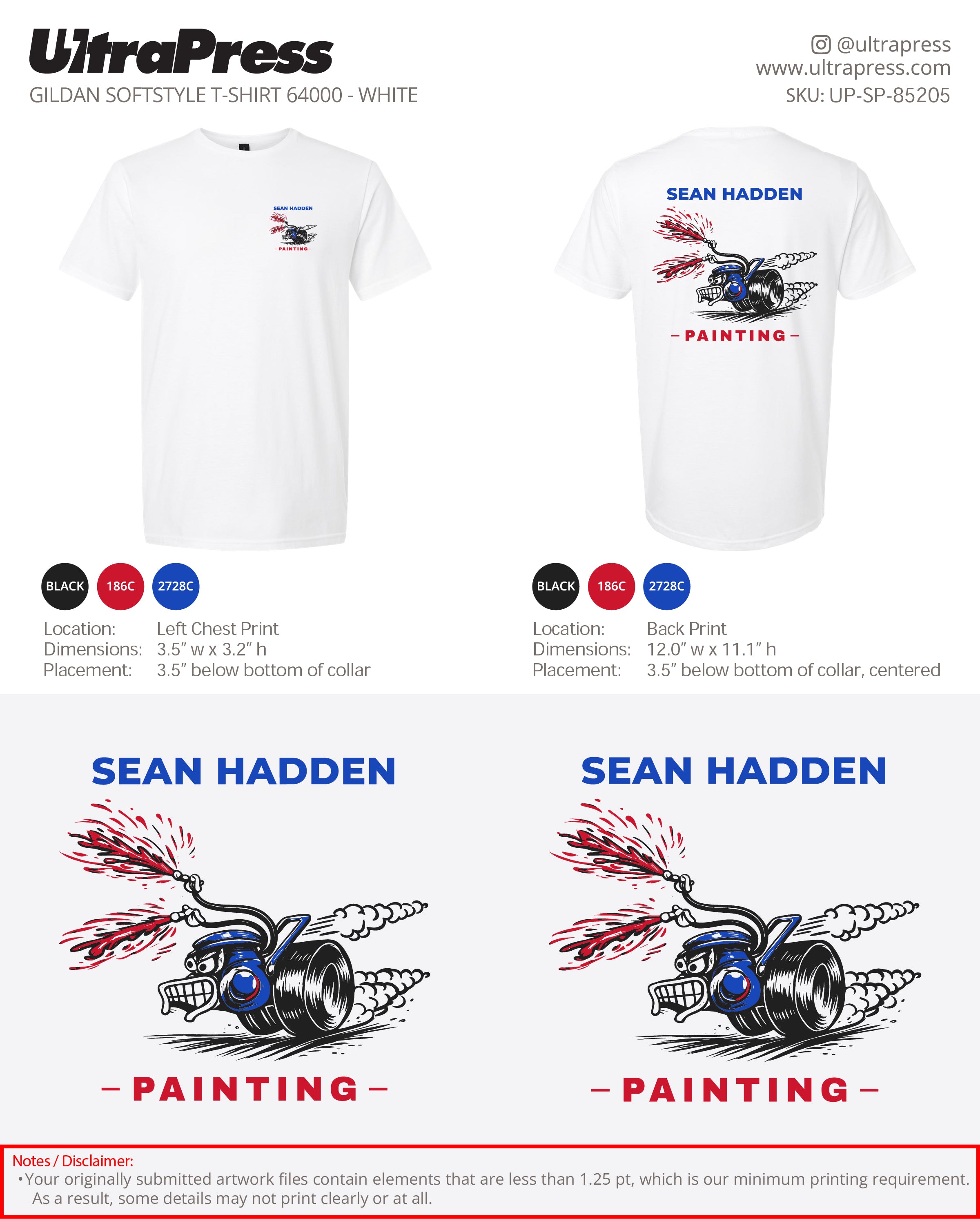 UP-SP-85205 Painting - Sean Hadden 42 Min Qty (Bulk)
