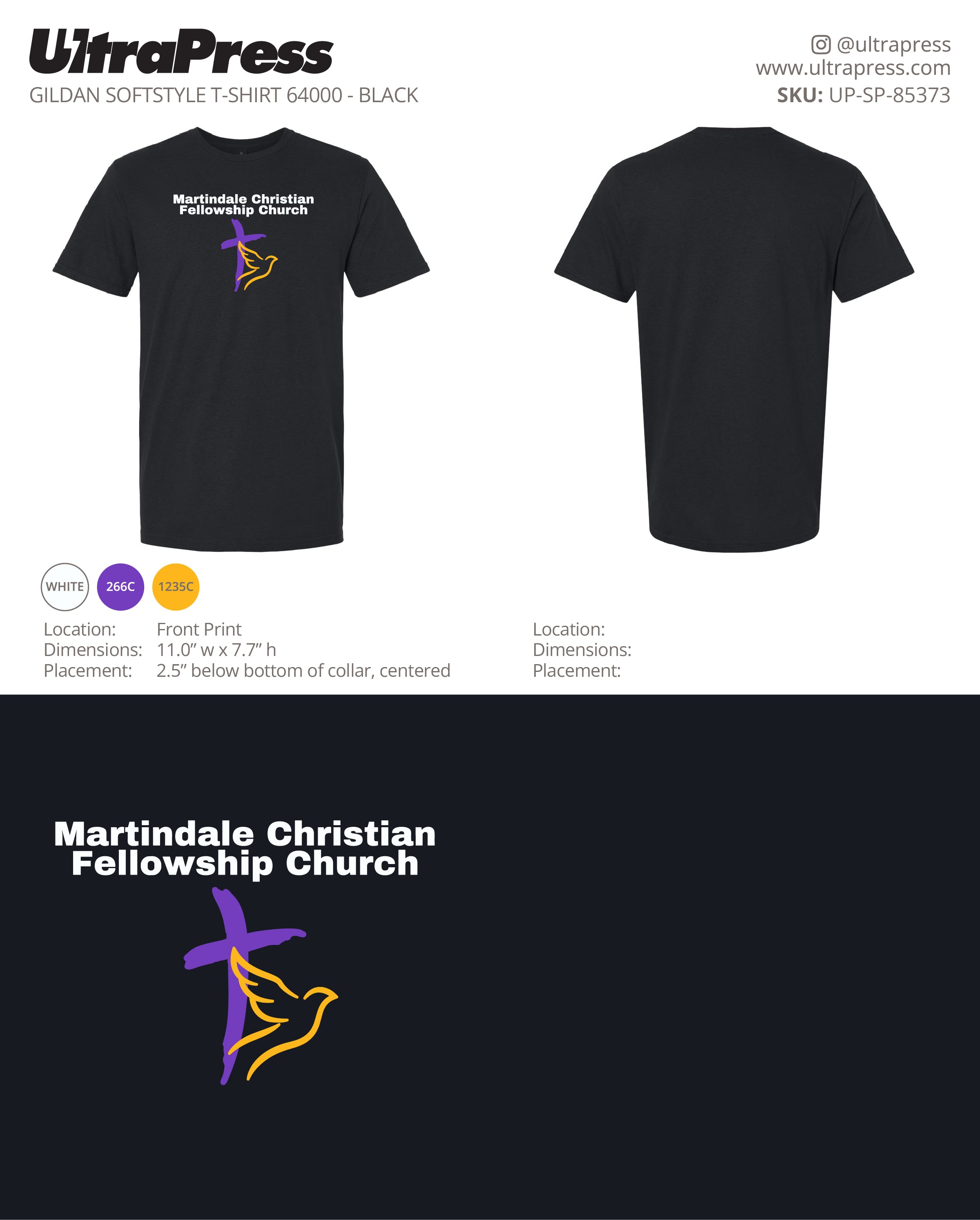 UP-SP-85373 Martindale Christian Fellowship Church - Heather Sotak 100 Min Qty (Bulk)