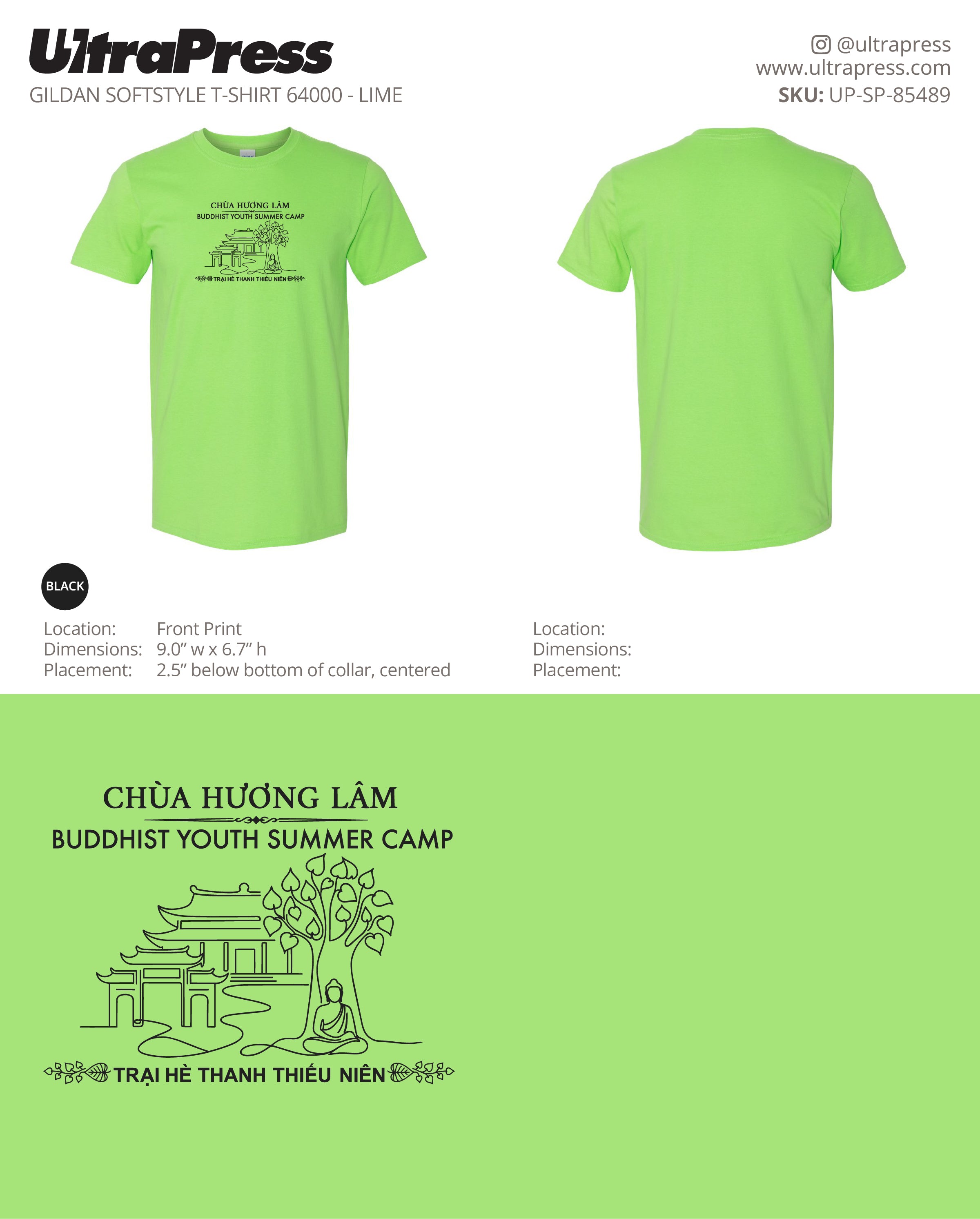 UP-SP-85489 Buddhist Youth Summer Camp (Houston) - Khoa Tran 100 Min Qty (Bulk)