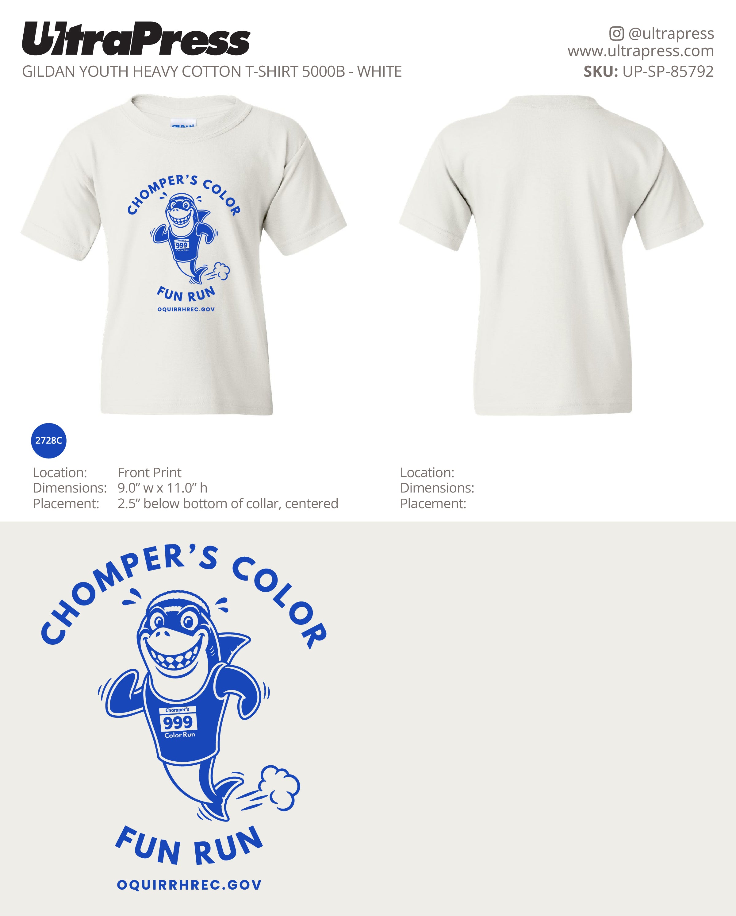 UP-SP-85792 Chomper's Color Fun Run - Kevin Schmidt - 100 Min Qty - Package Deal (Bulk)