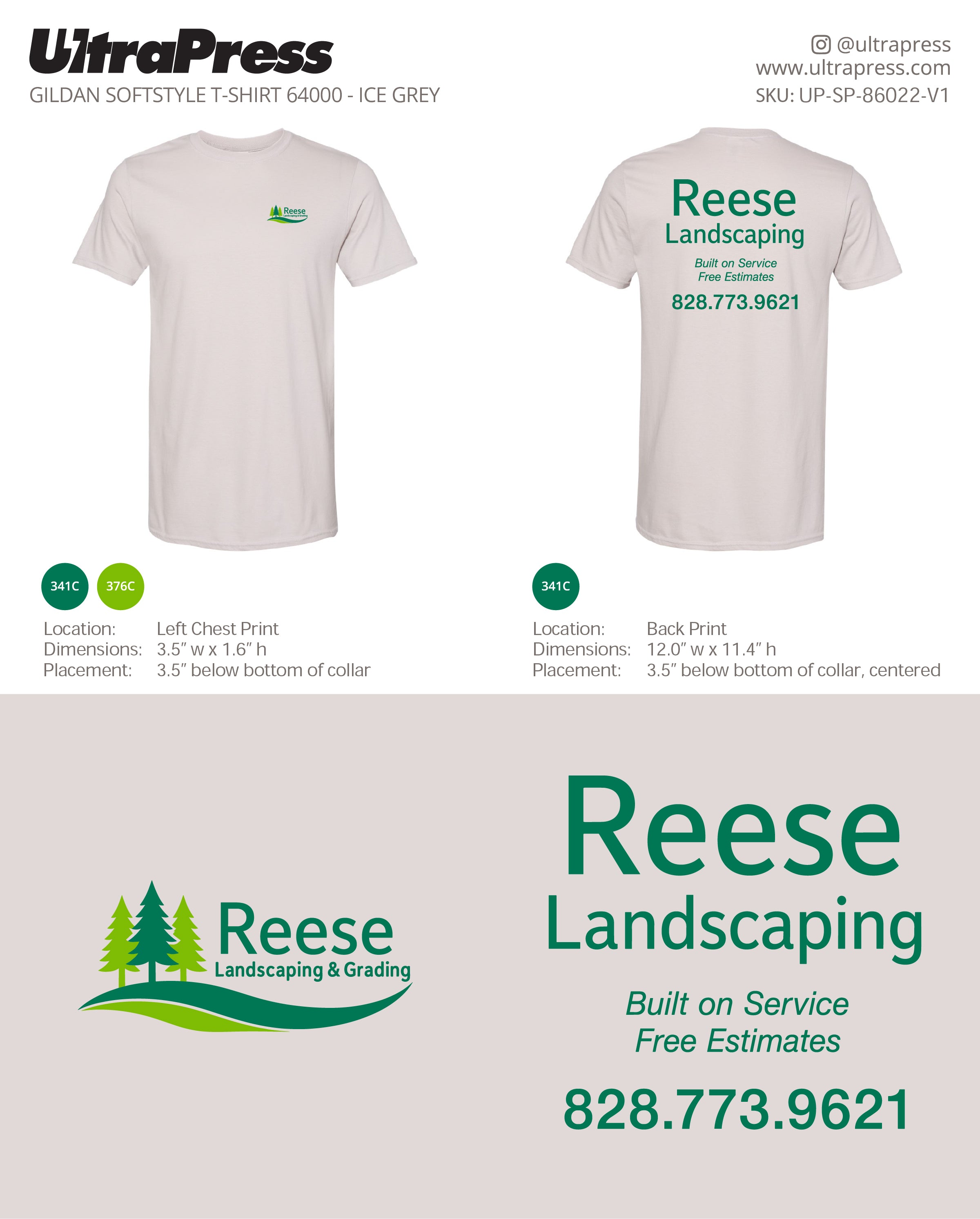 UP-SP-86022 Reese Landscaping - Casey Reese 100 Min Qty (Bulk)