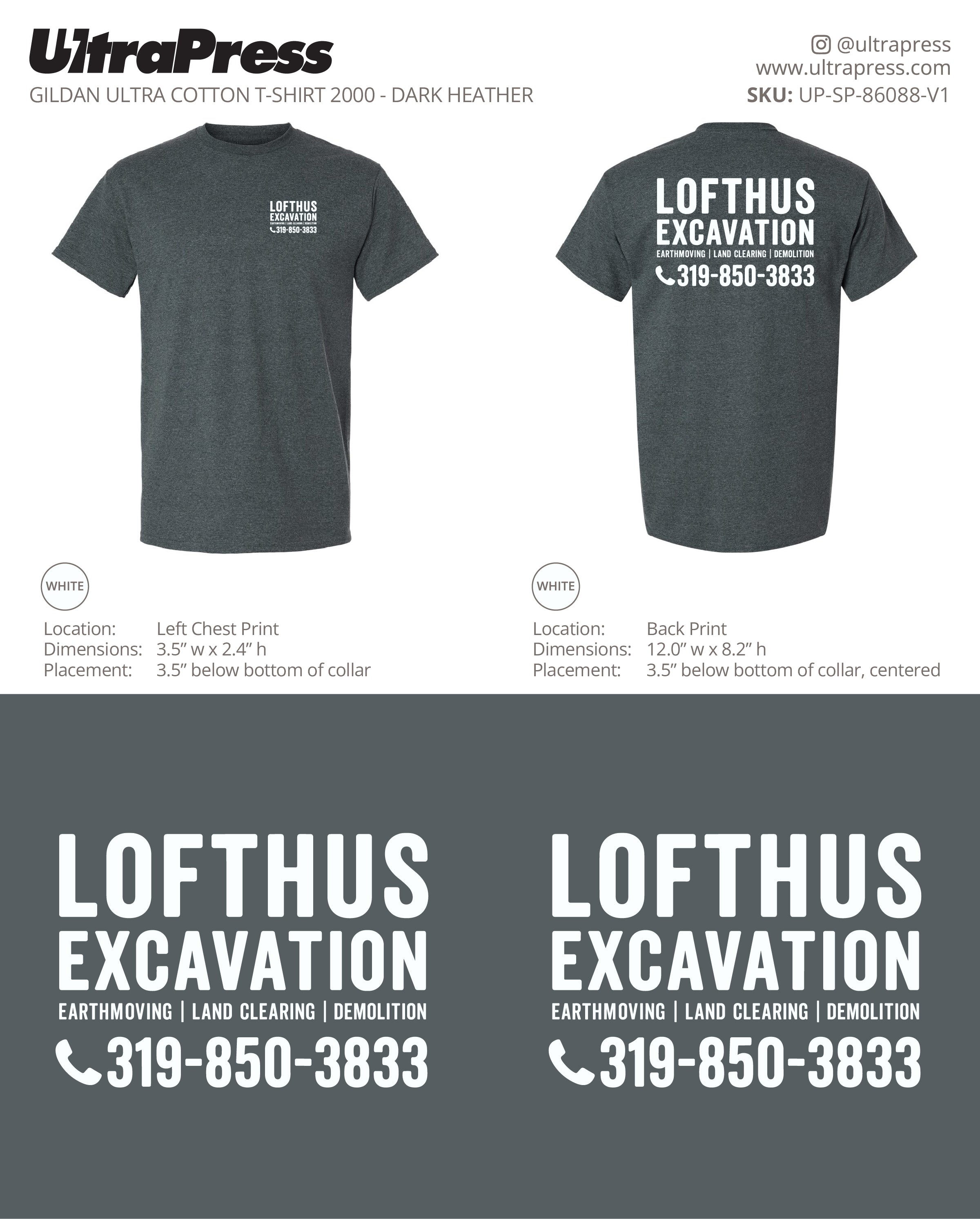 UP-SP-86088 Lofthus Excavation - Cal Lofthus - 50 Min Qty - Package Deal (Bulk)