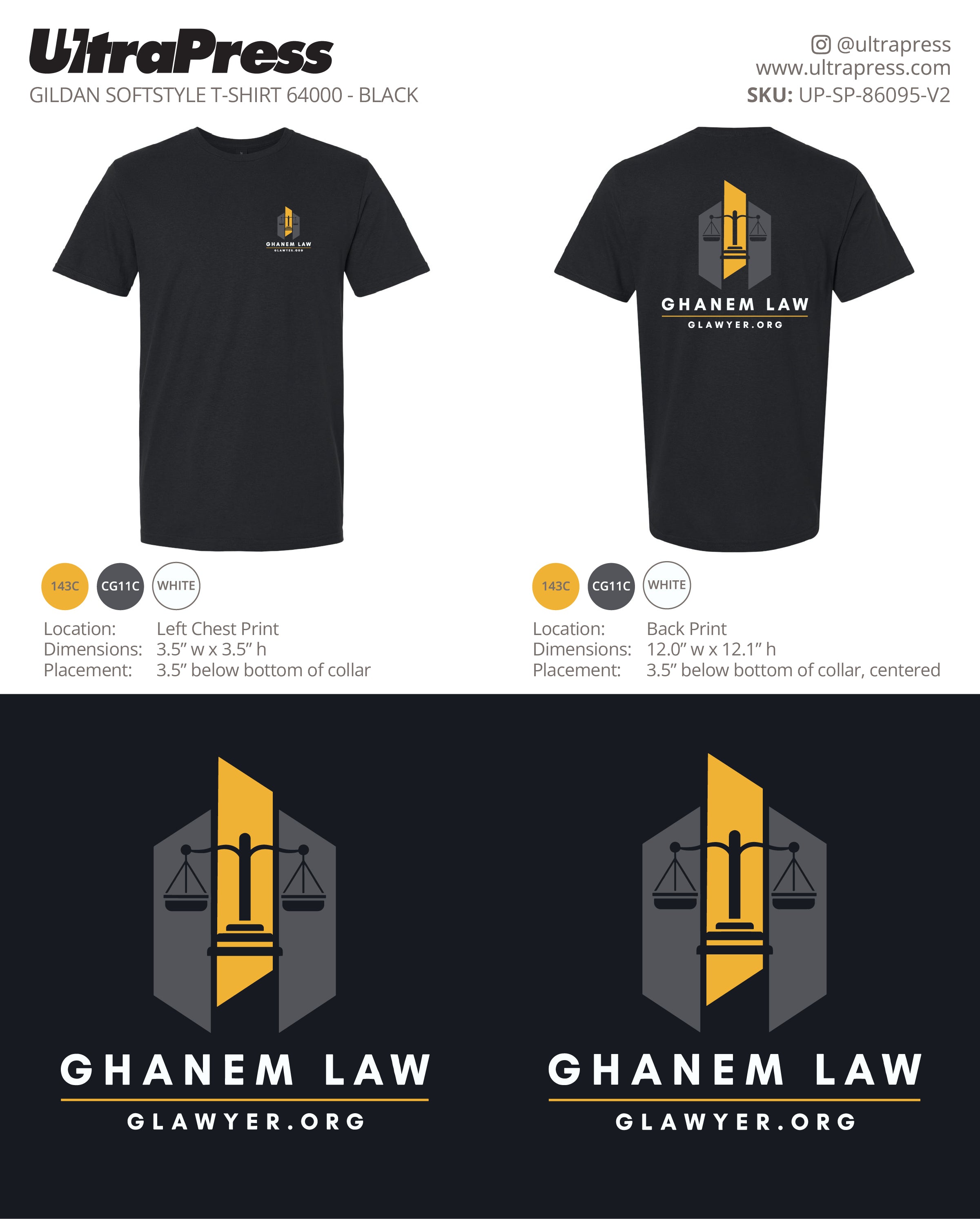 UP-SP-86095 Ghanem Law - Amjad Ghanem 100 Pieces Package Deal (Bulk)
