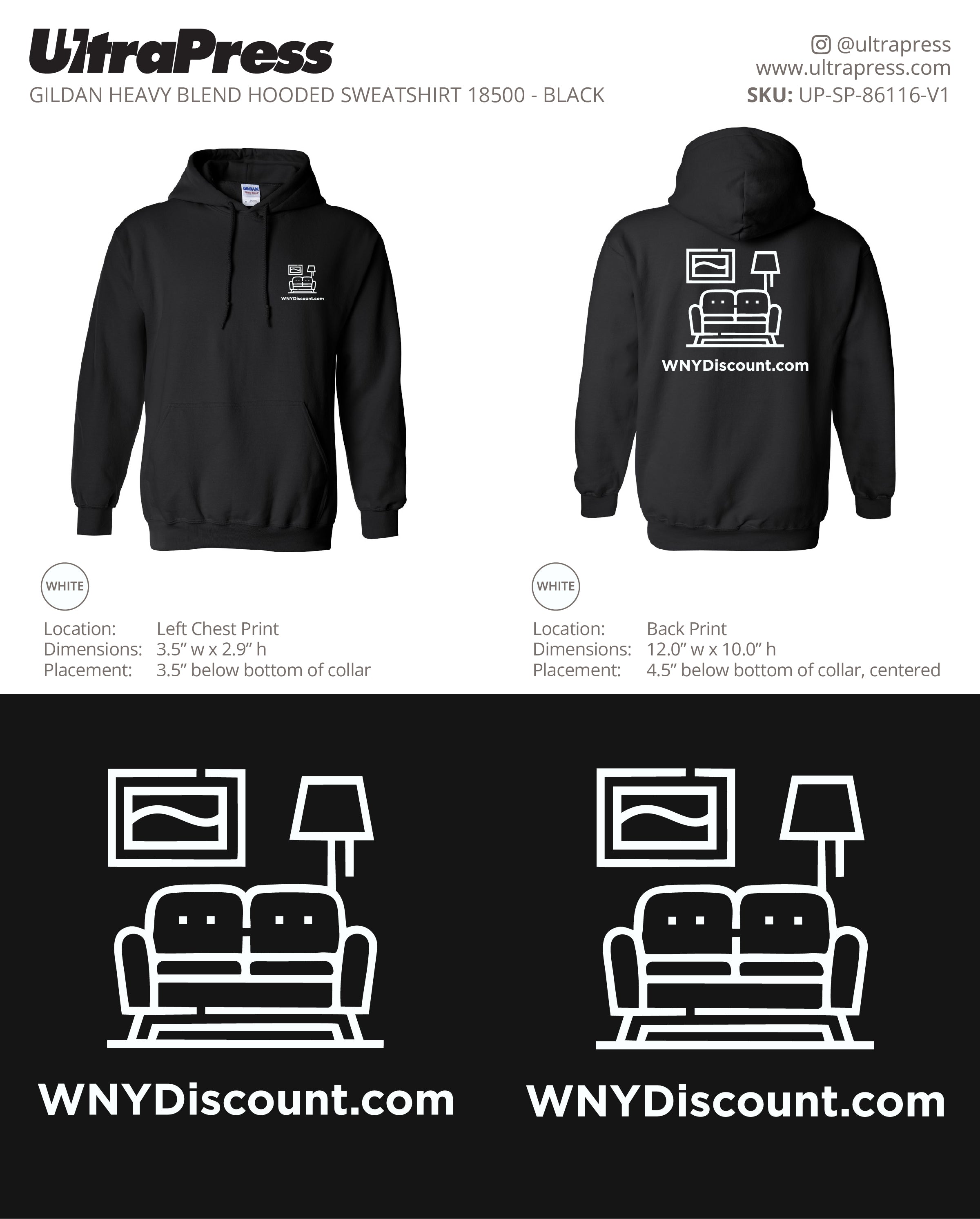 UP-SP-86116 WYNDiscount Hoodies - Brian Monaco - 50 Min Qty - Package Deal (Bulk)