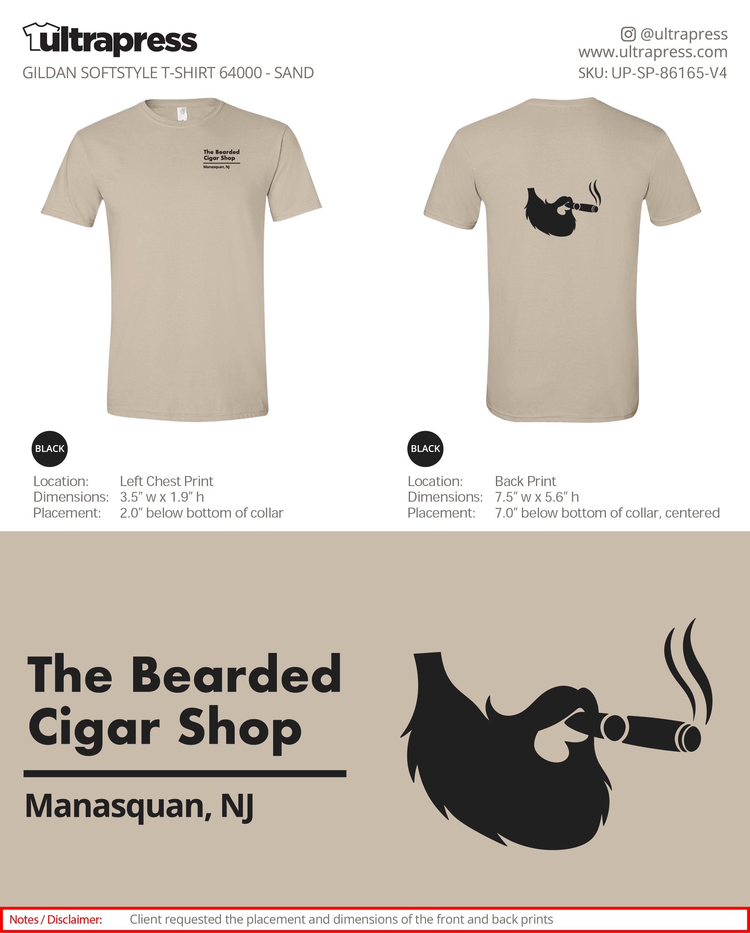 UP-SP-86165 The Bearded Cigar Shop - Alberto Guerra - 100 Min Qty - Package Deal (Bulk)