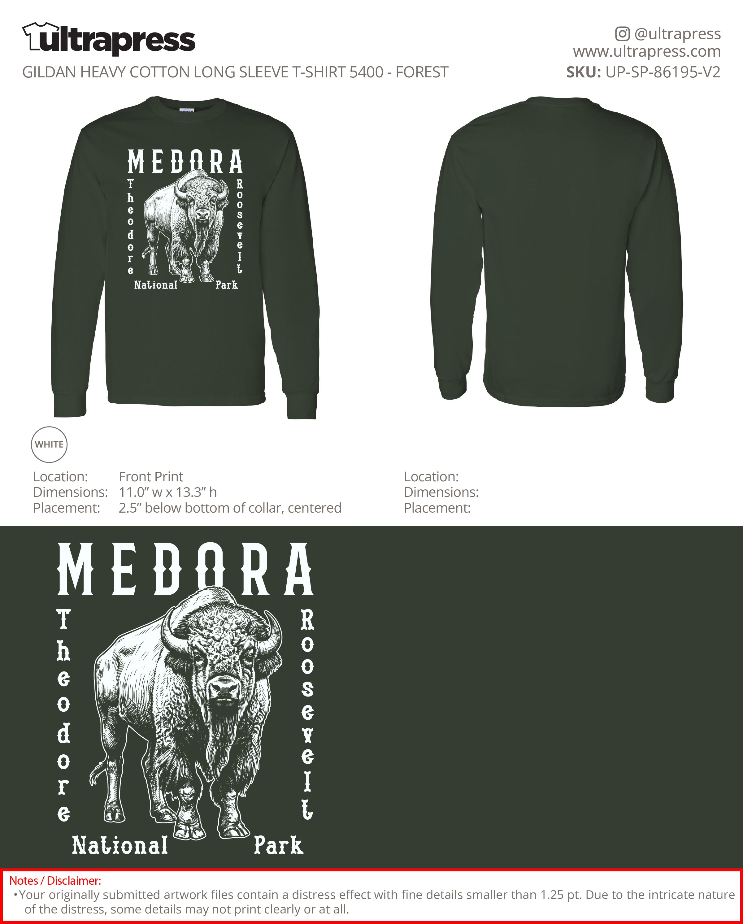 UP-SP-86195 Medora White Logo Long Sleeves - Troy Mack - 100 Min Qty - Package Deal (Bulk)