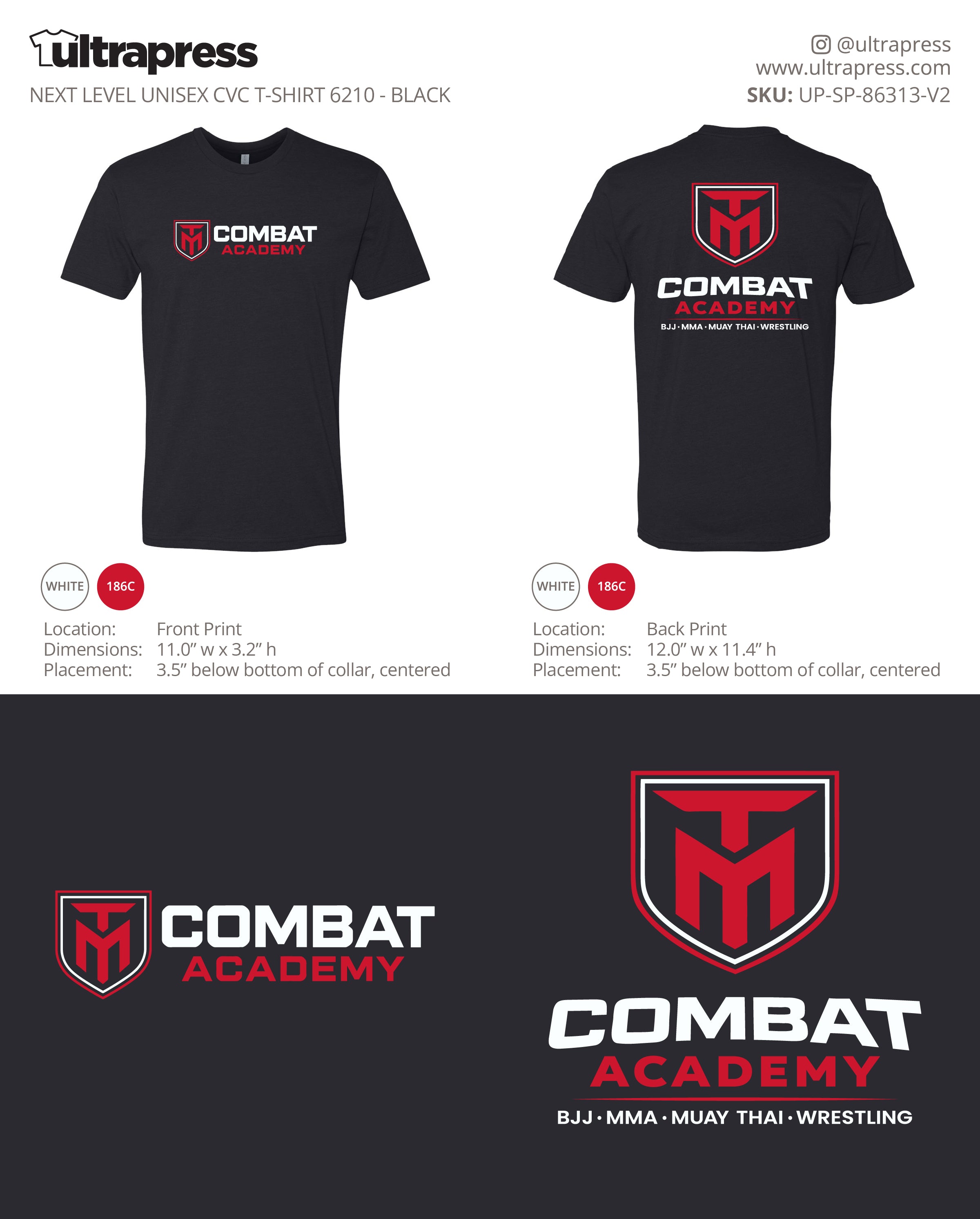 UP-SP-86313 Combat Academy - Carlson Gracie - 100 Min Qty - Package Deal (Bulk)