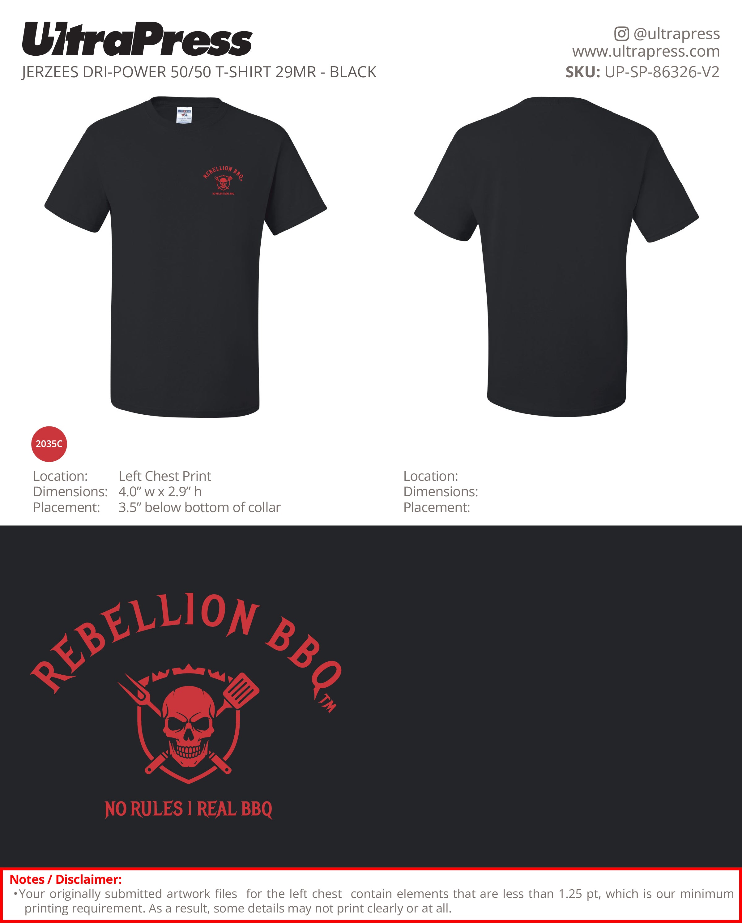 UP-SP-86326 Rebellion BBQ - Eric Sorlin 24 Min Qty (Bulk)