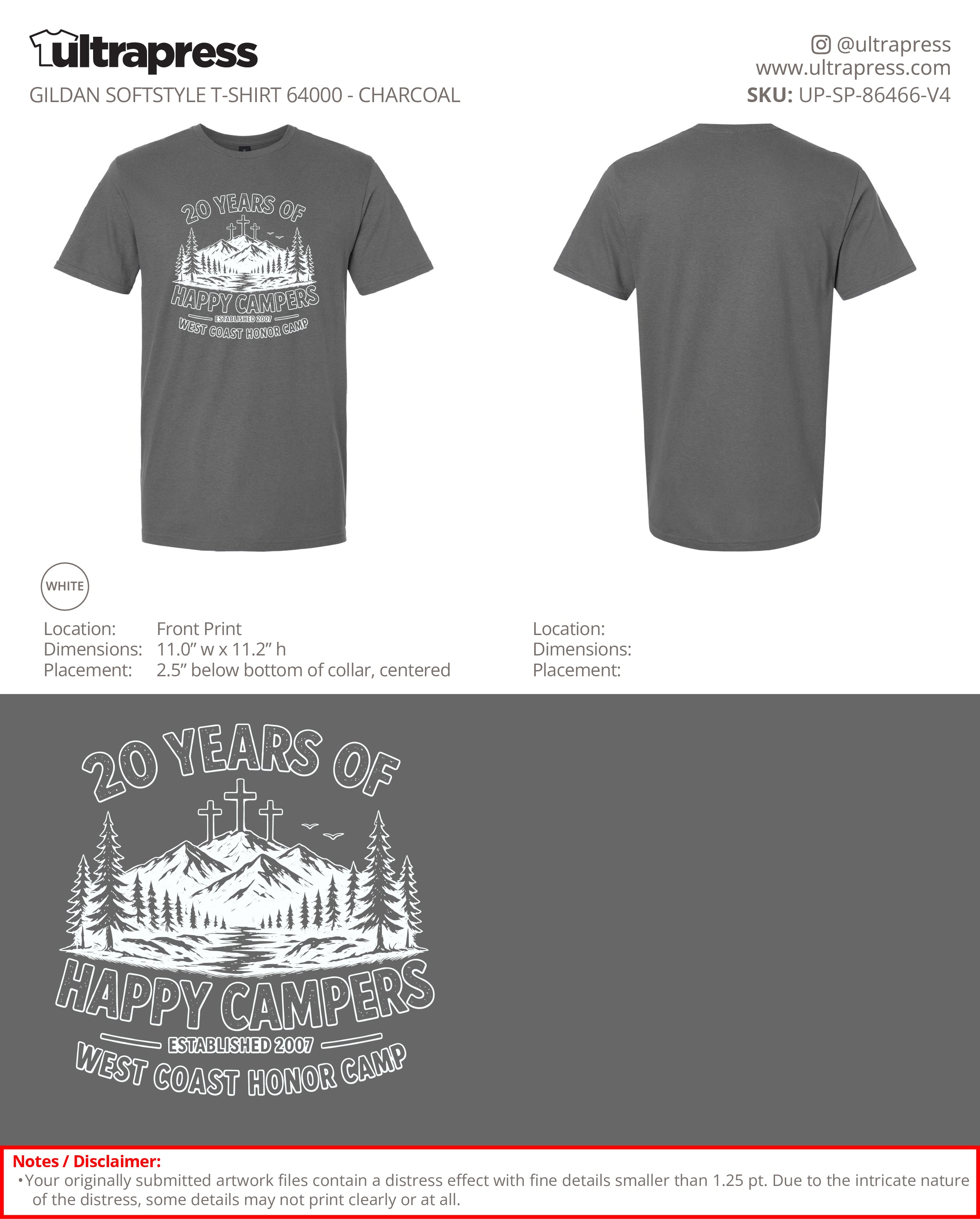 UP-SP-86466 20 Years of Happy Campers - Penii Jo Trautwein 100 Min Qty (Bulk)