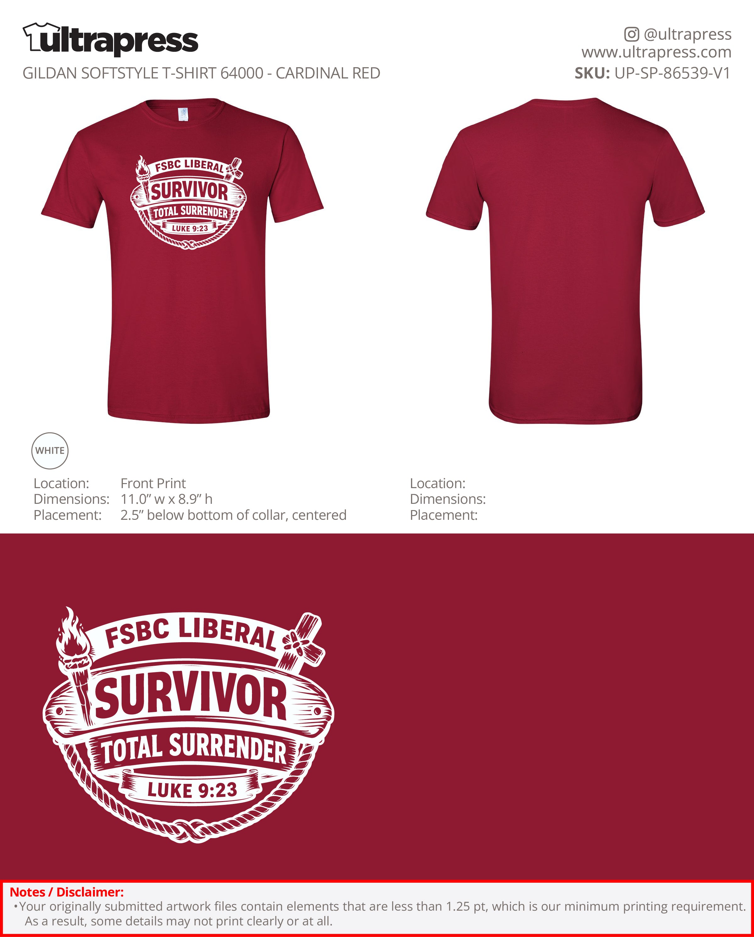UP-SP-86539 FSBC Liberal Survivor - Andrew Puett - 100 Min Qty - Package Deal (Bulk)