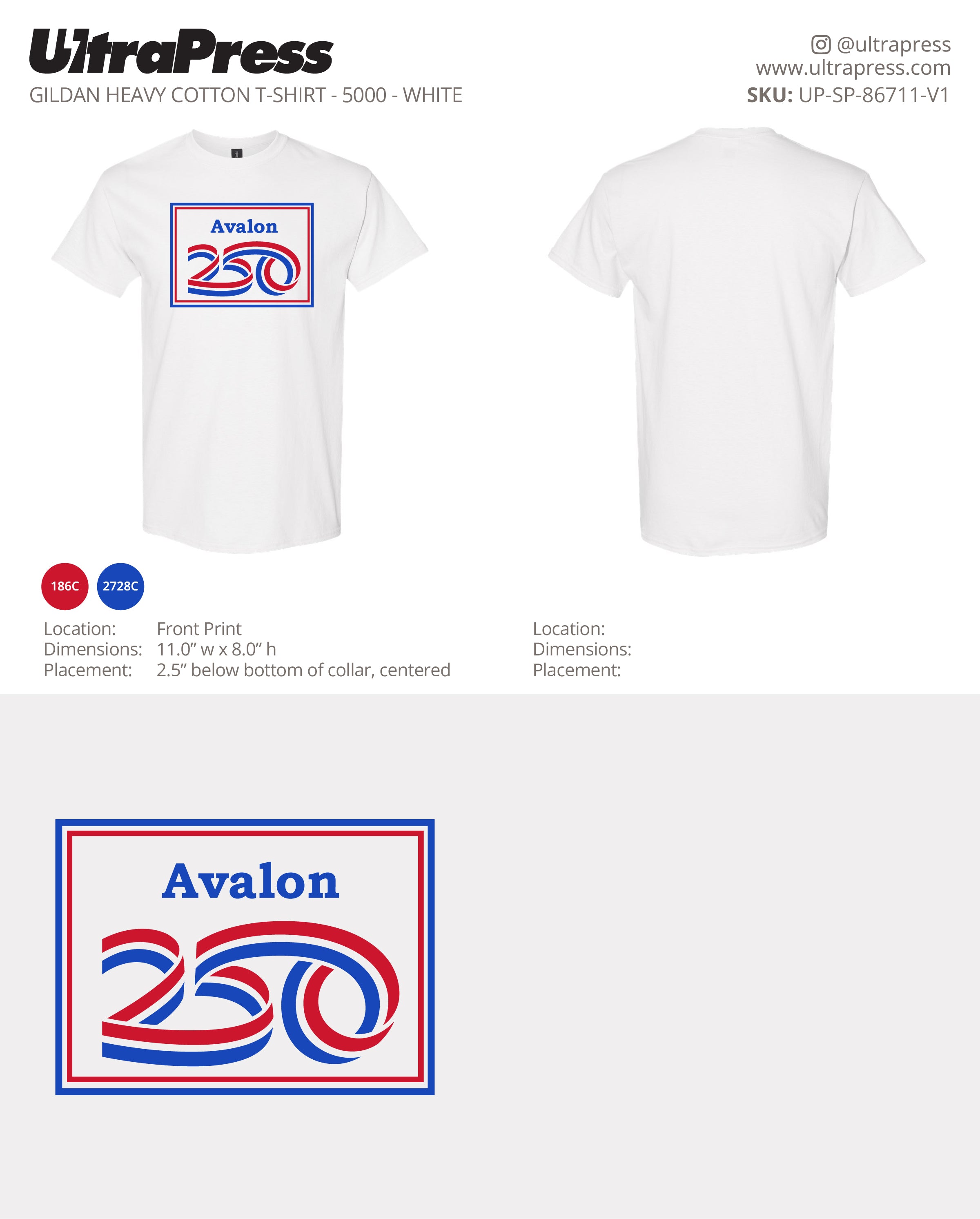 UP-SP-86711 Avalon 250 - Ray Hyer 72 Min Qty (Bulk)