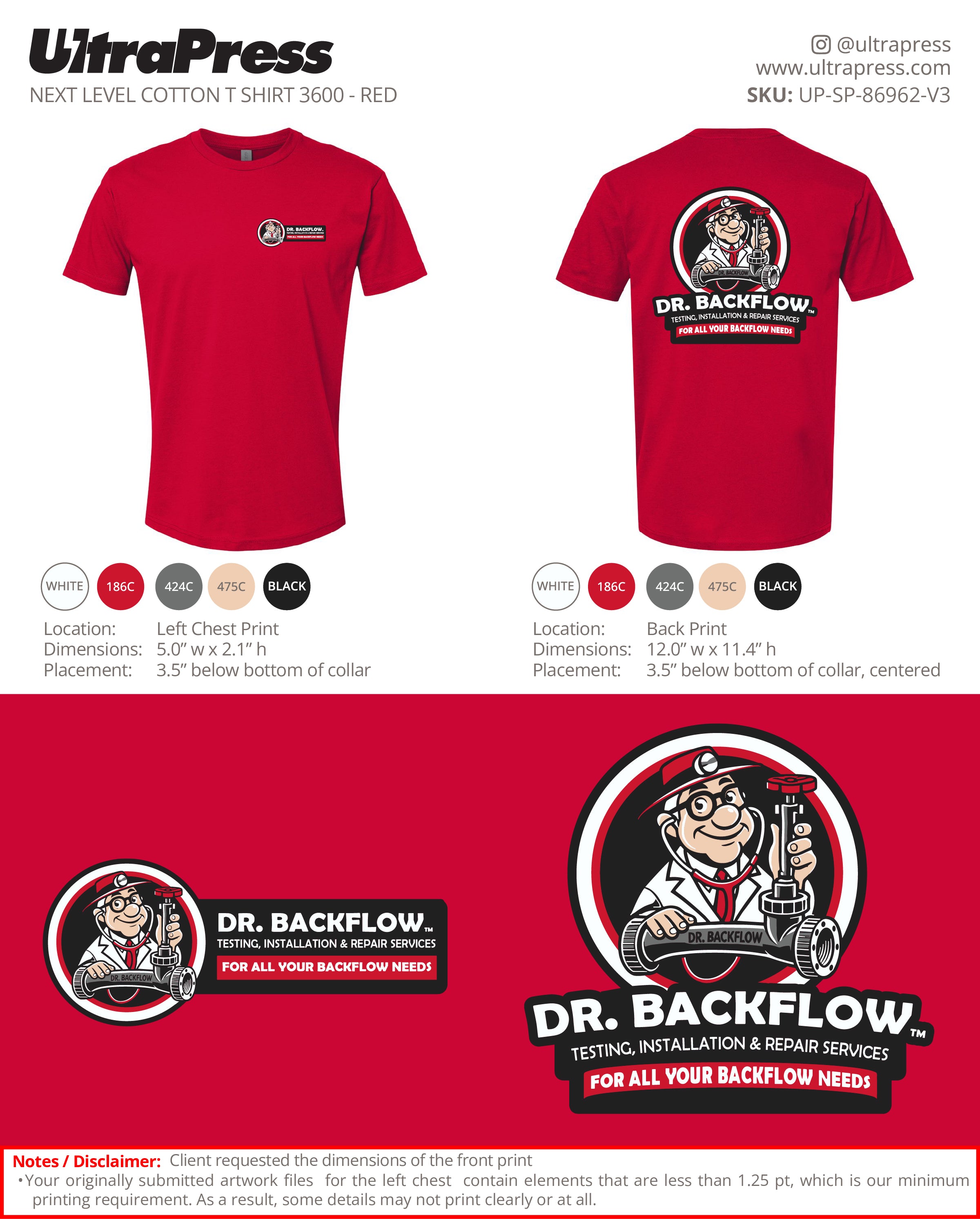 UP-SP-86962 Dr. Backflow - Katina Bambakakis 100 Min Qty (Bulk)