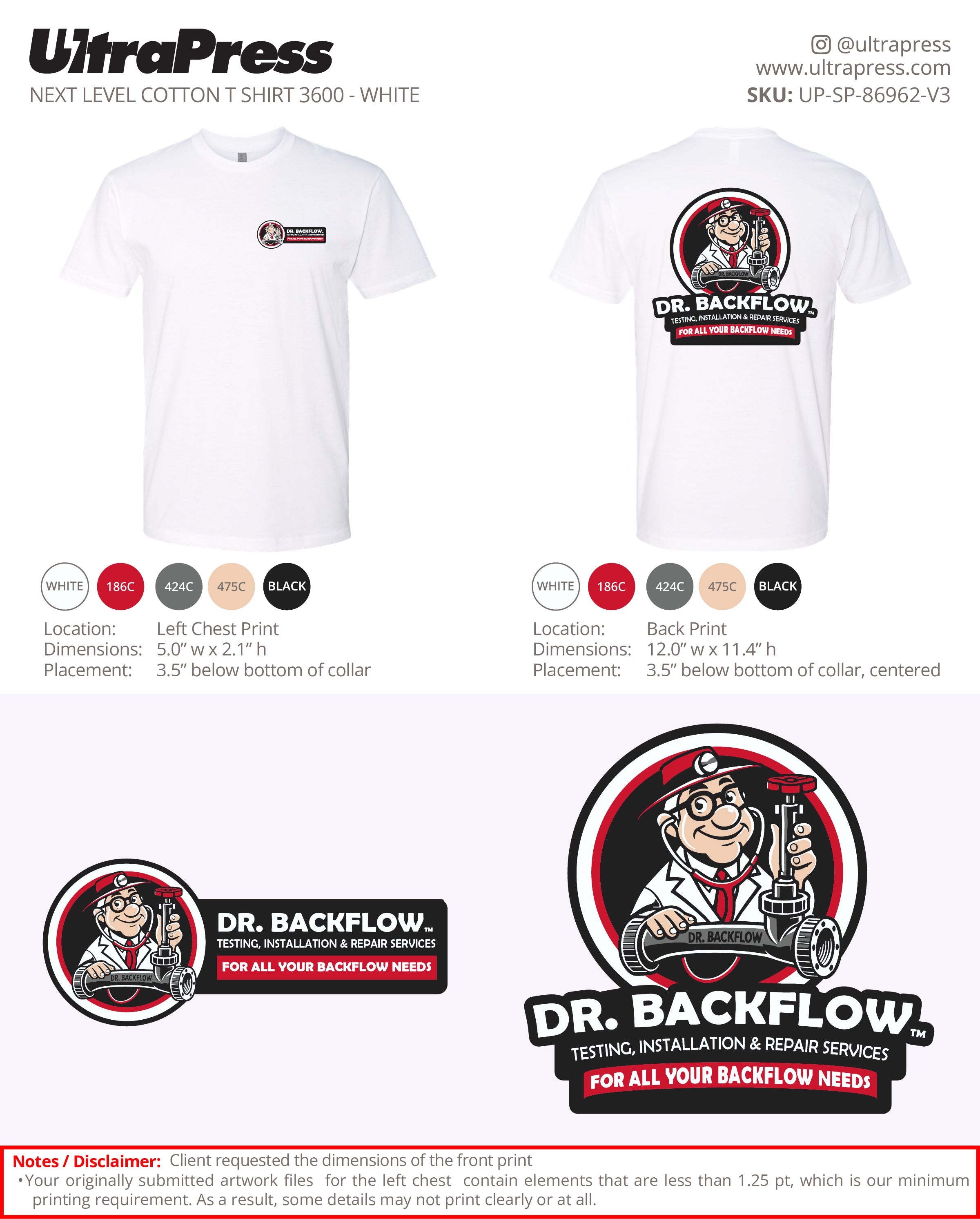 UP-SP-86962 Dr. Backflow - Katina Bambakakis 100 Min Qty (Bulk)