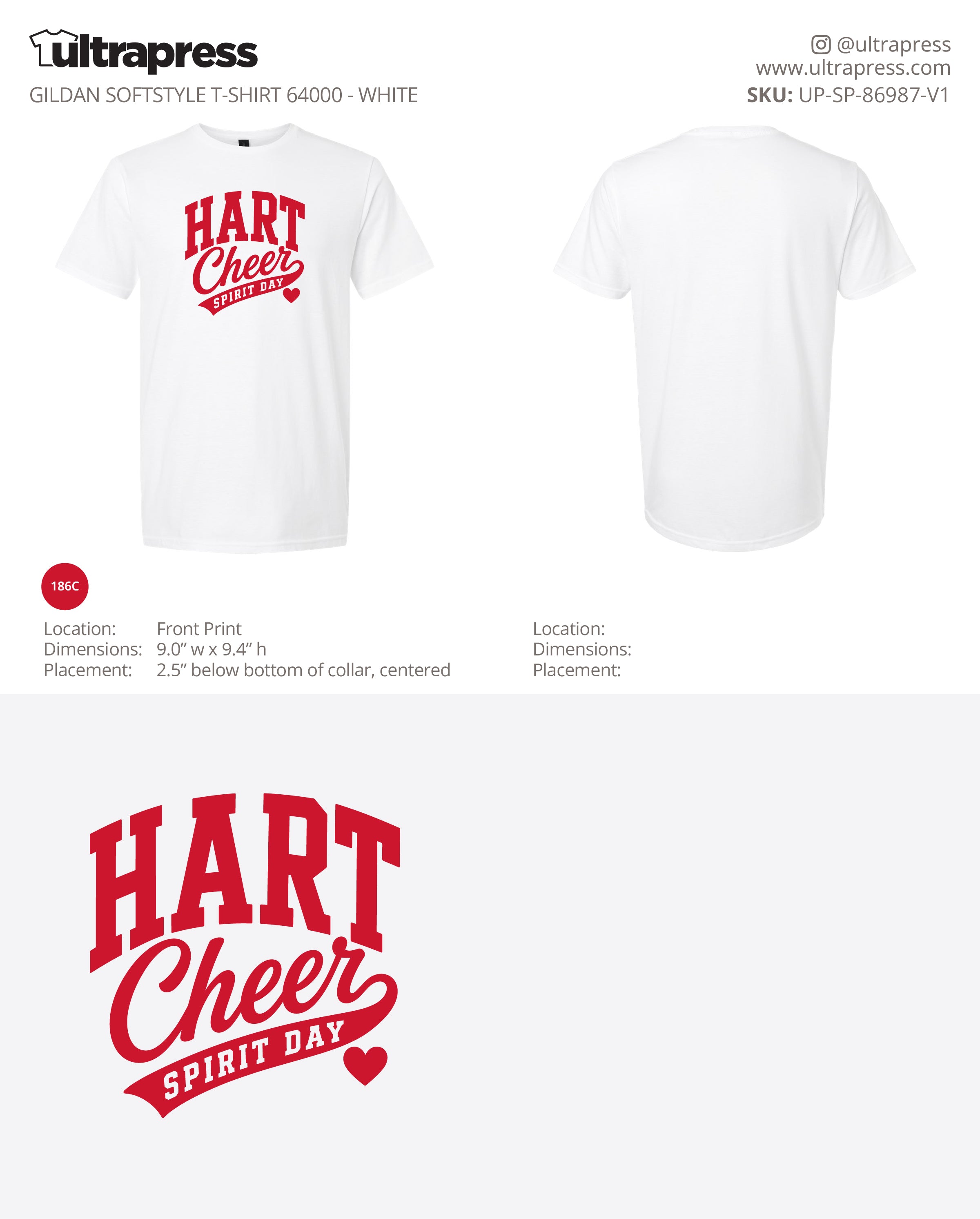 UP-SP-86987 Hart Cheer - Lori Potts - 100 Min Qty - Package Deal (Bulk)