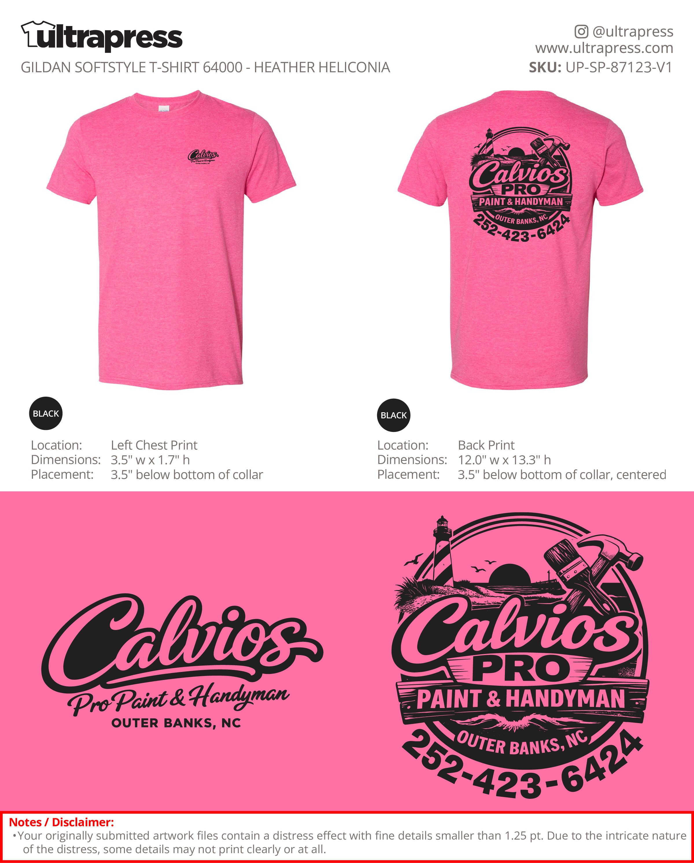 UP-SP-87123 Order #25766 - Jose Calvio 100 Min Qty (Bulk)