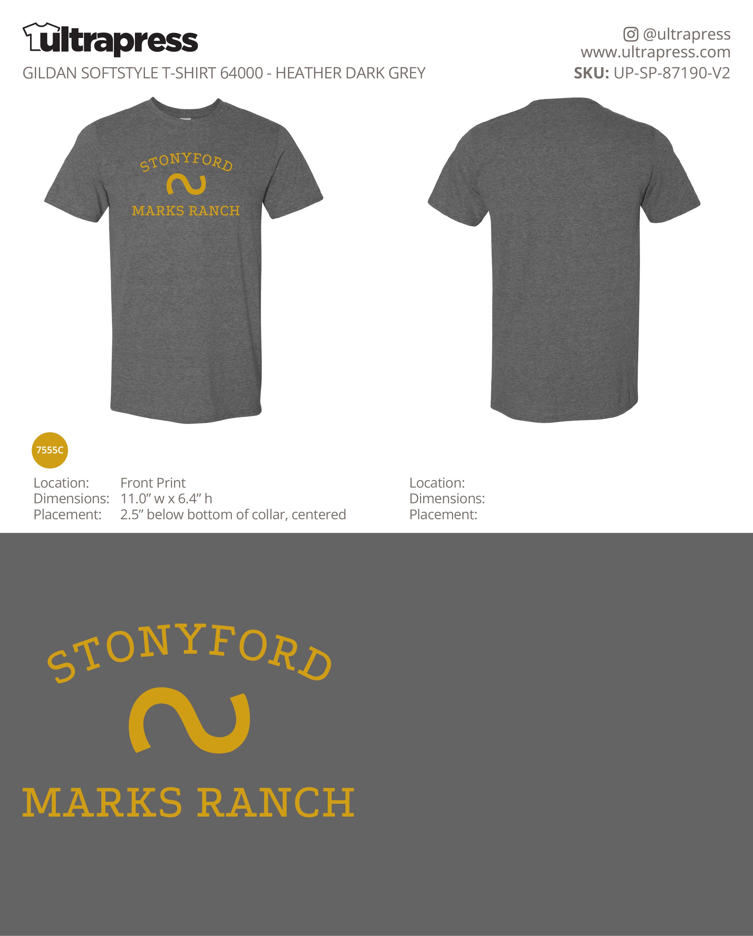 UP-SP-87190 Stonyford Marks Ranch - Sara Marks - 100 Min Qty - Package Deal (Bulk)