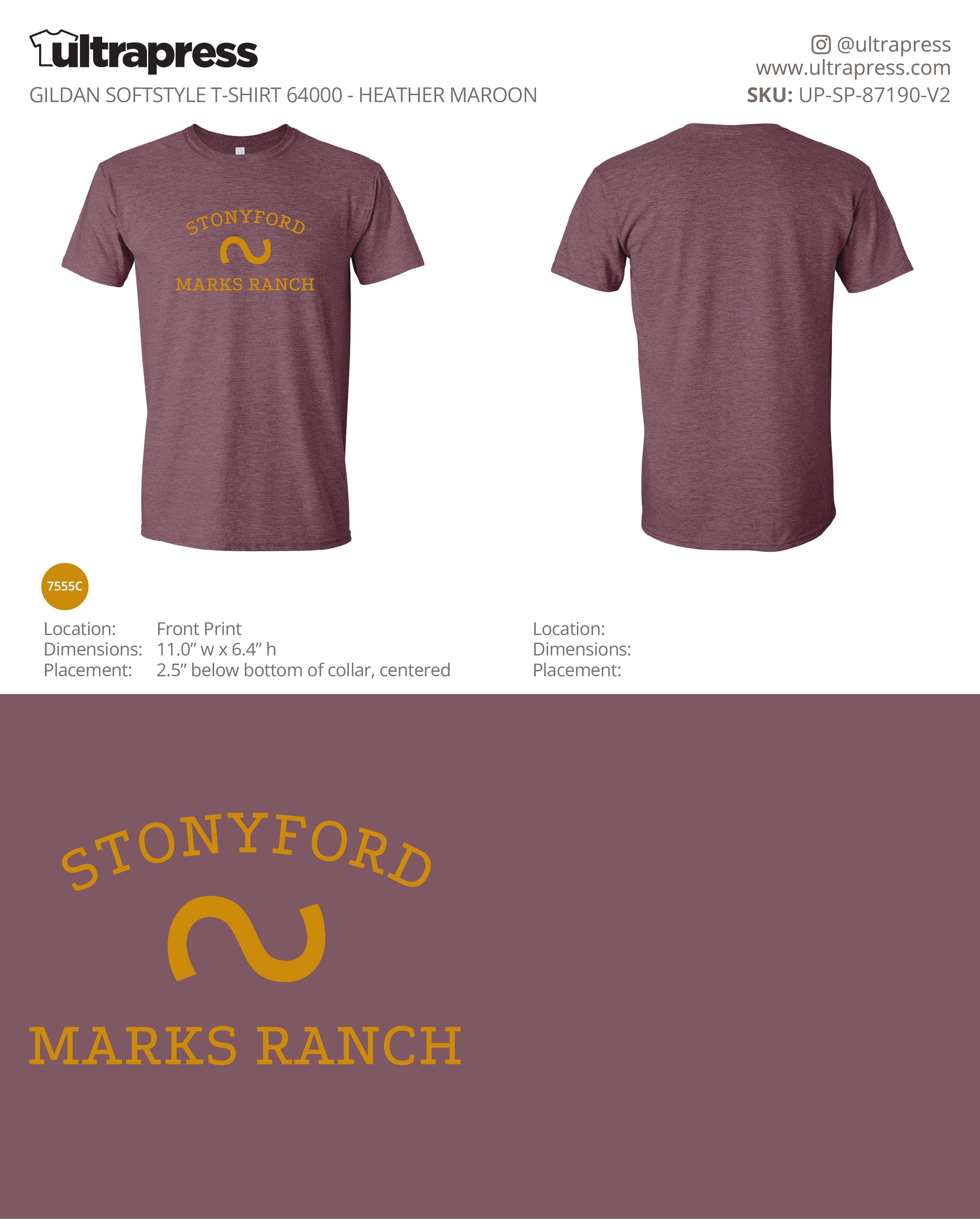 UP-SP-87190 Stonyford Marks Ranch - Sara Marks - 100 Min Qty - Package Deal (Bulk)