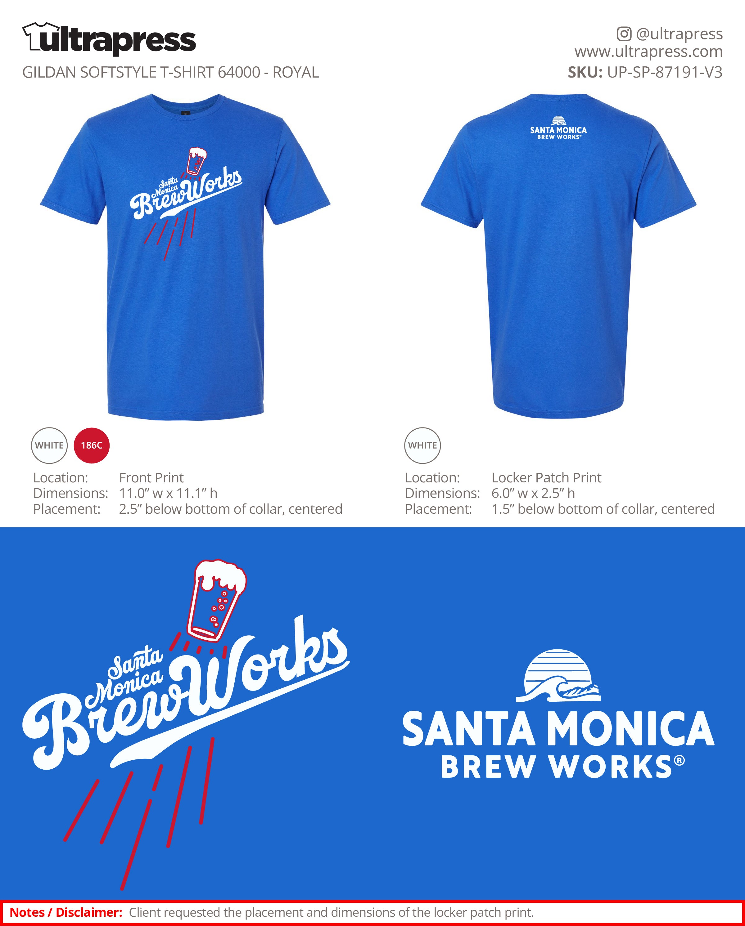 UP-SP-87191 Santa Monica Brew Works - Johnny Wardell - 100 Min Qty - Package Deal (Bulk)