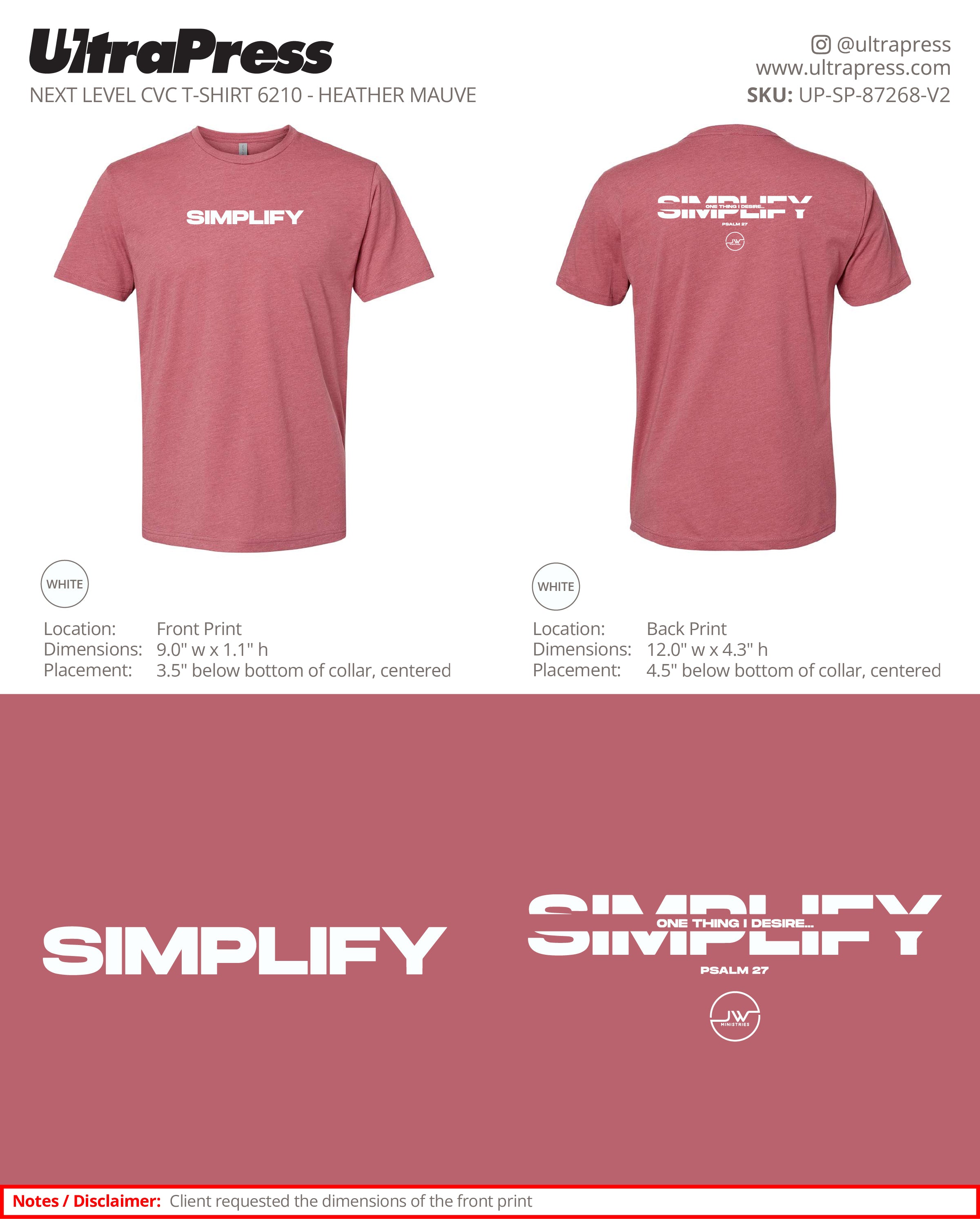 UP-SP-87268 Simplify - Jason Wilson - 50 Min Qty - Package Deal (Bulk)