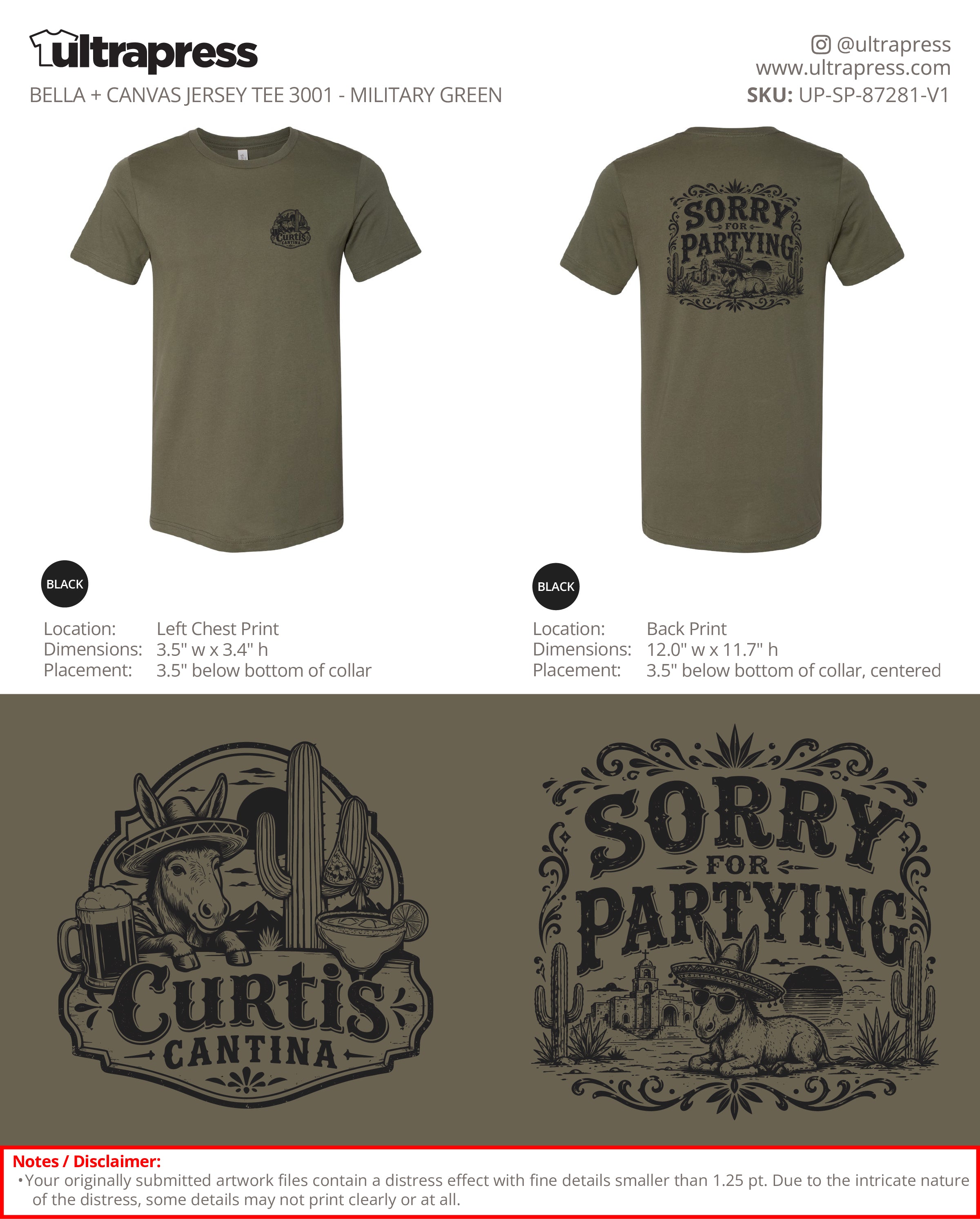 UP-SP-87281 Curtis Cantina (ADULT) - Colton Curtis 100 Min Qty - Package Deal (Bulk)