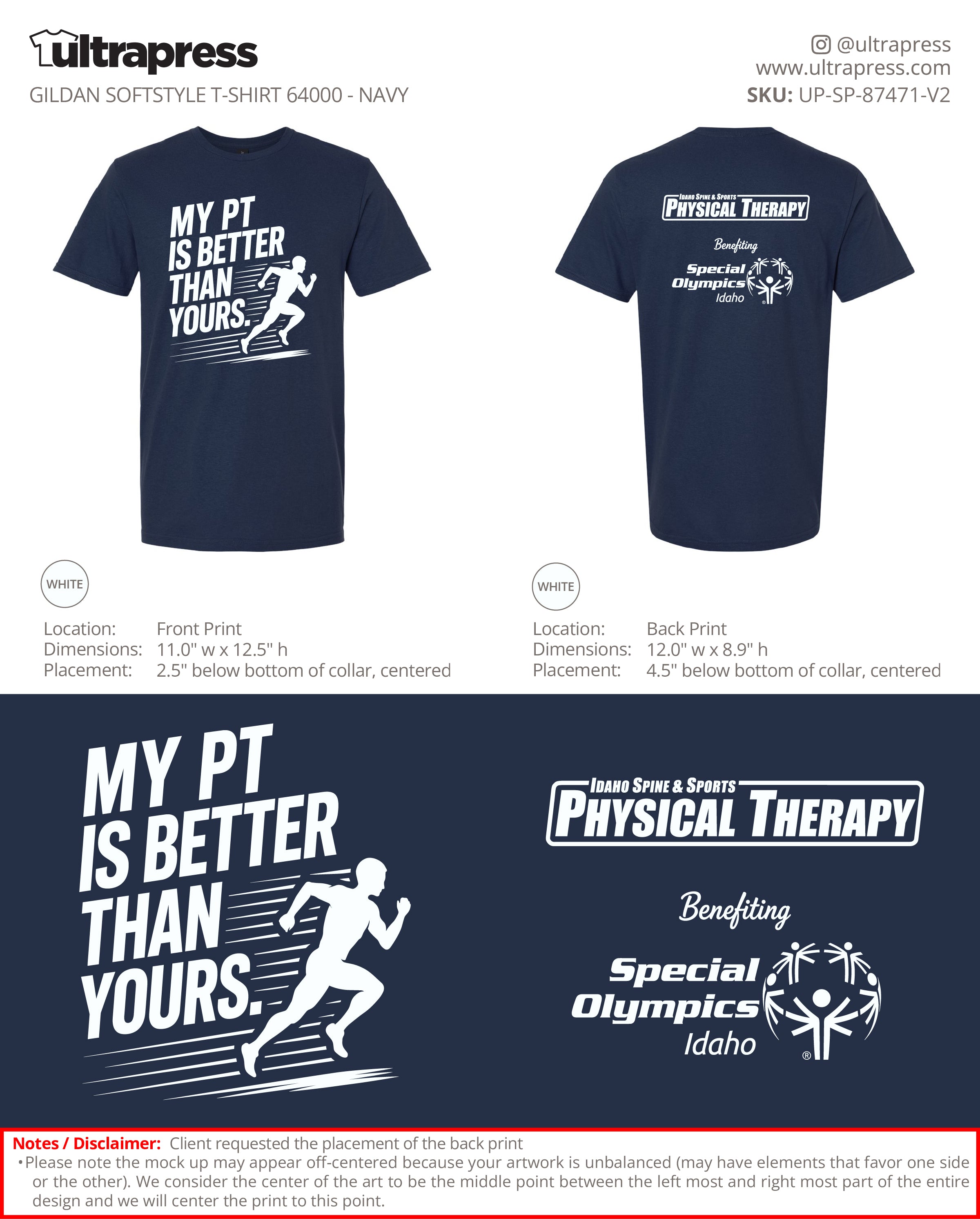 UP-SP-87471 My PT is better than yours - Sydney Adams - 100 Min Qty - Package Deal (Bulk)