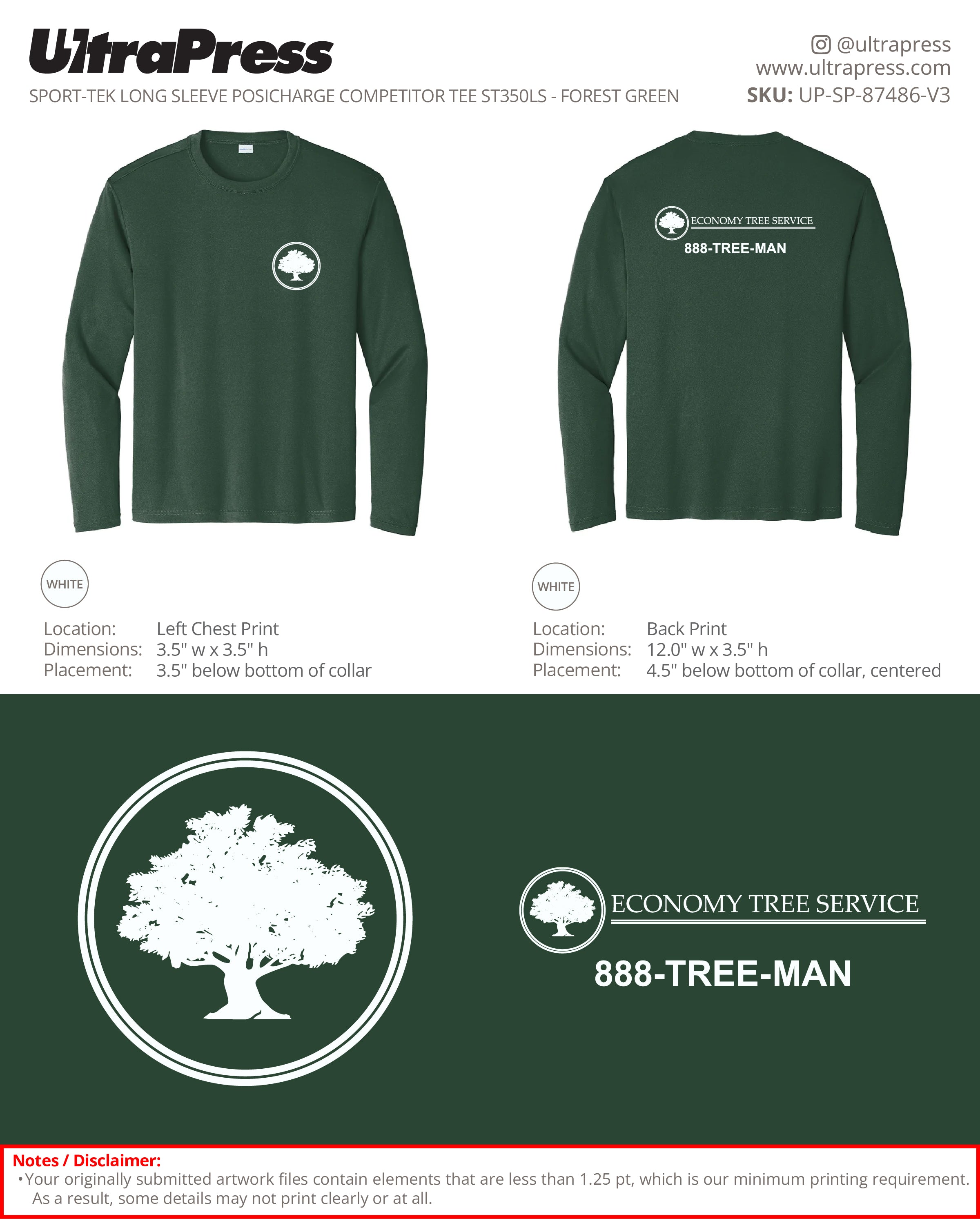 UP-SP-87486 Economy Tree Service - Matthew Curtin 72 Min Qty (Bulk)