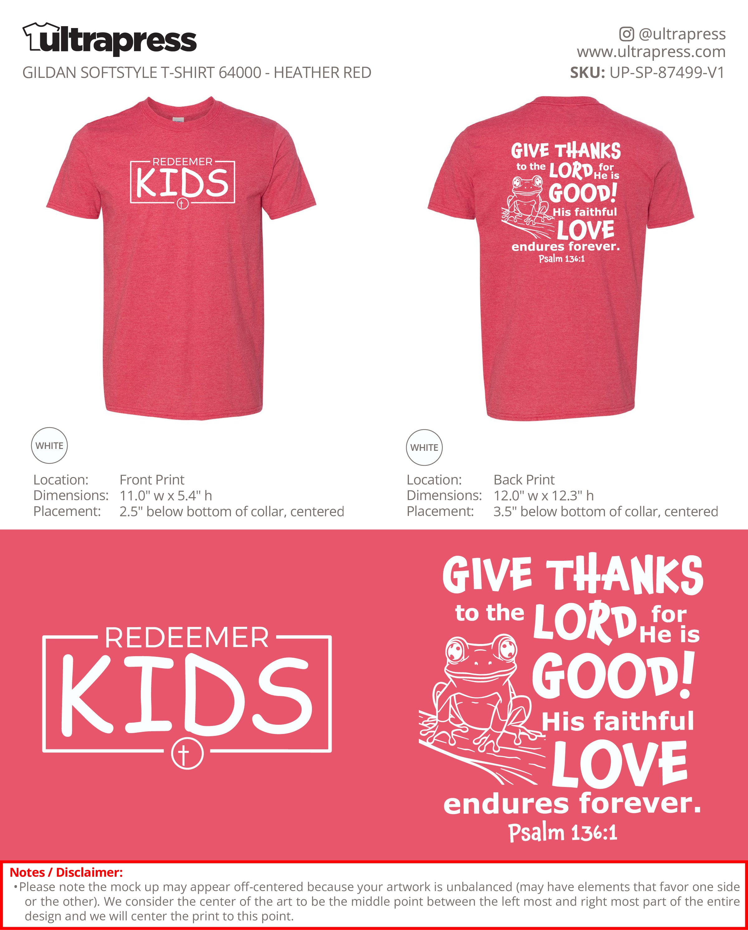 UP-SP-87499 Redeemer Kids VBS 2026 ADULT - Emily Brake - 100 Min Qty - Package Deal (Bulk)
