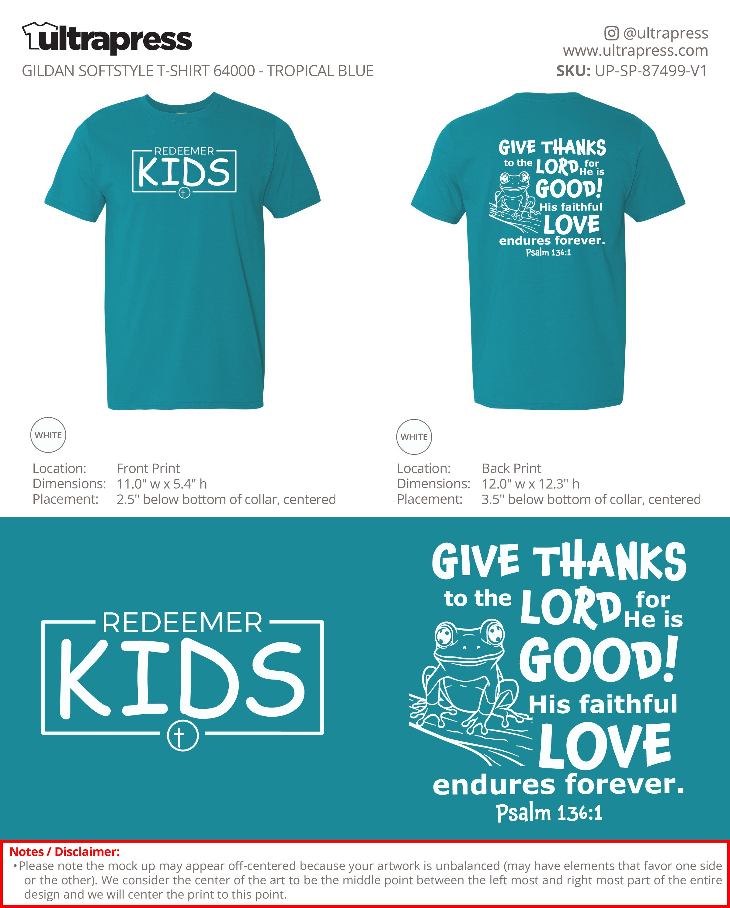 UP-SP-87499 Redeemer Kids VBS 2026 ADULT - Emily Brake - 100 Min Qty - Package Deal (Bulk)
