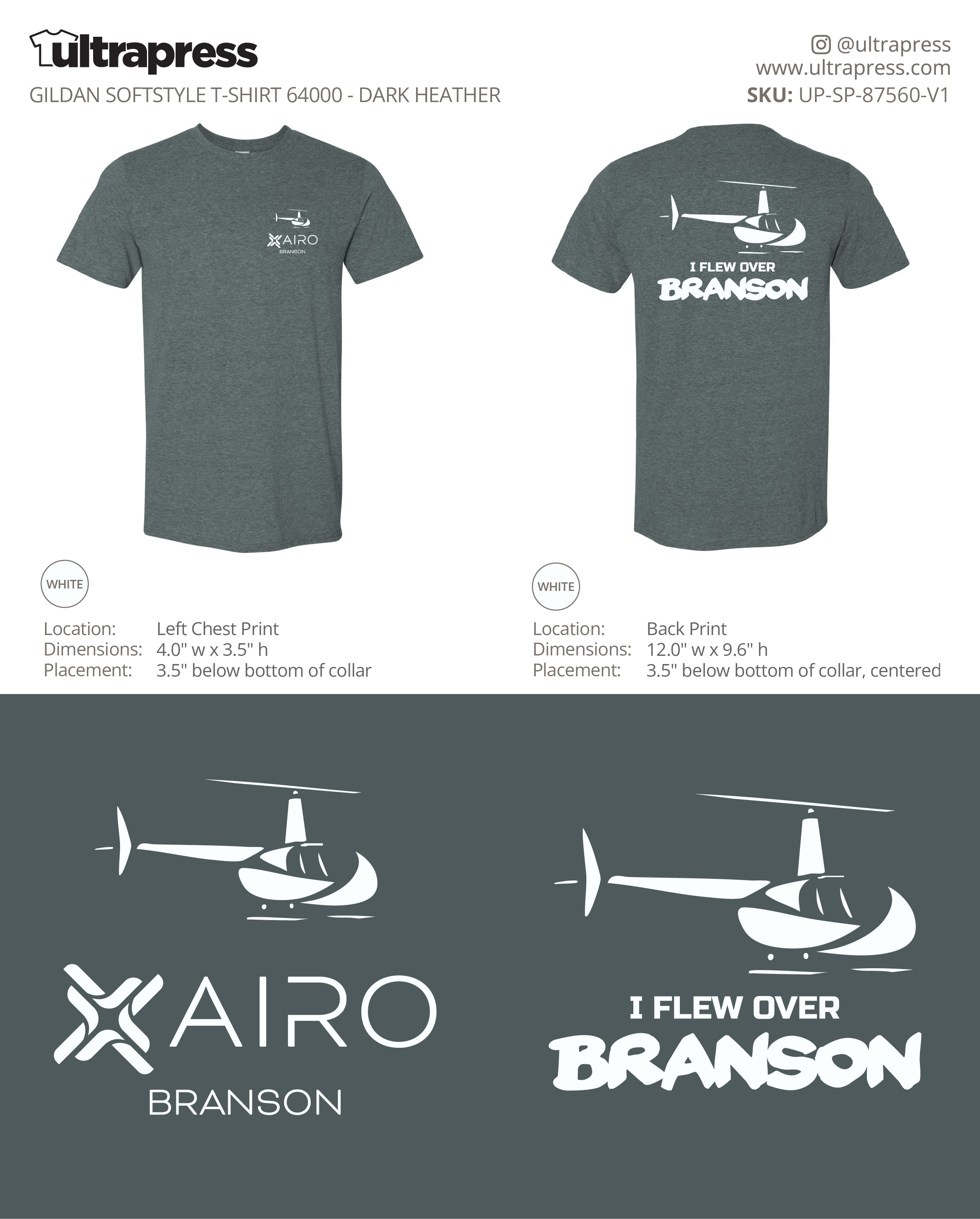 UP-SP-87560 I Flew Over Branson Airo - Camron McAhren - 100 Min Qty - Package Deal (Bulk)