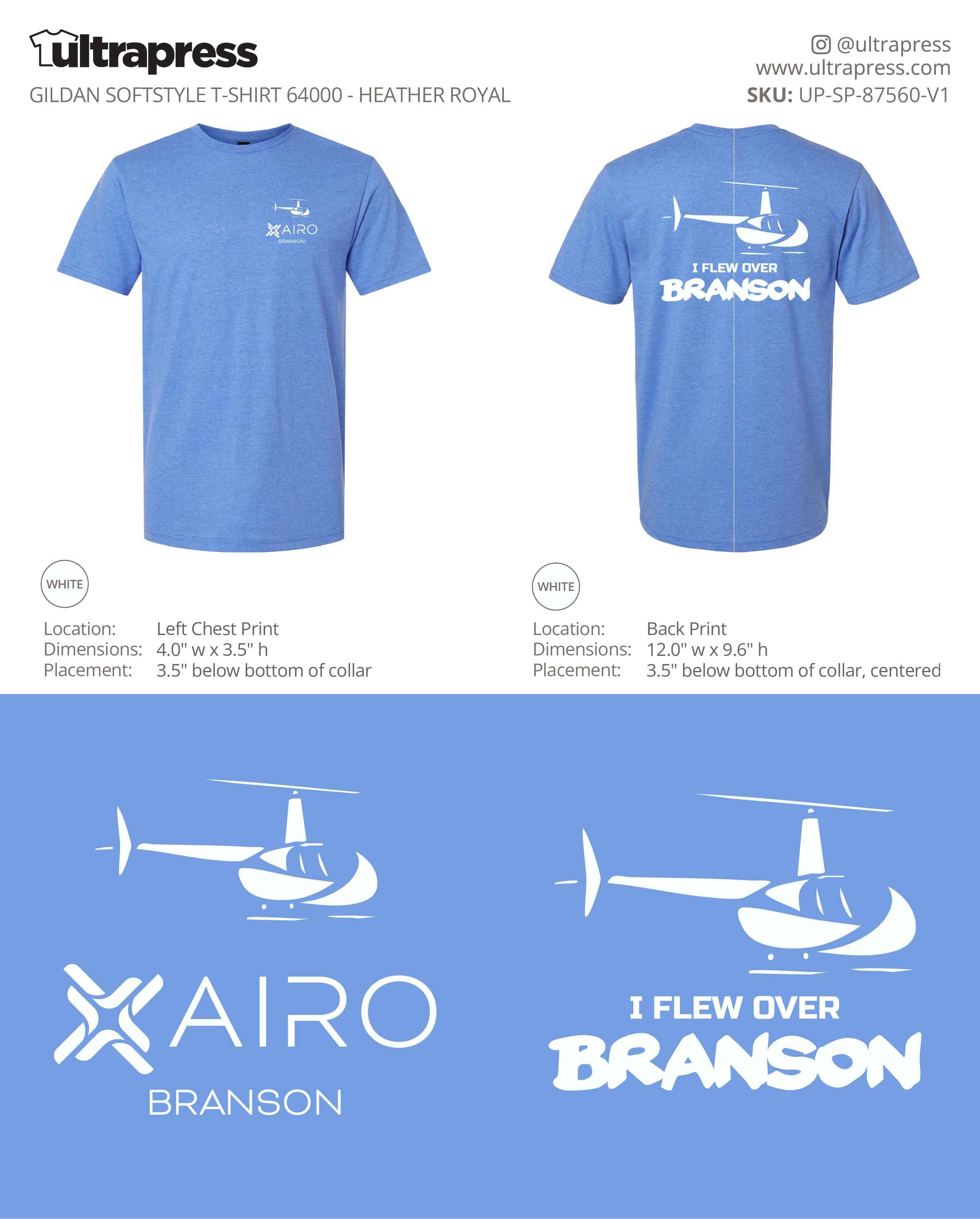 UP-SP-87560 I Flew Over Branson Airo - Camron McAhren - 100 Min Qty - Package Deal (Bulk)