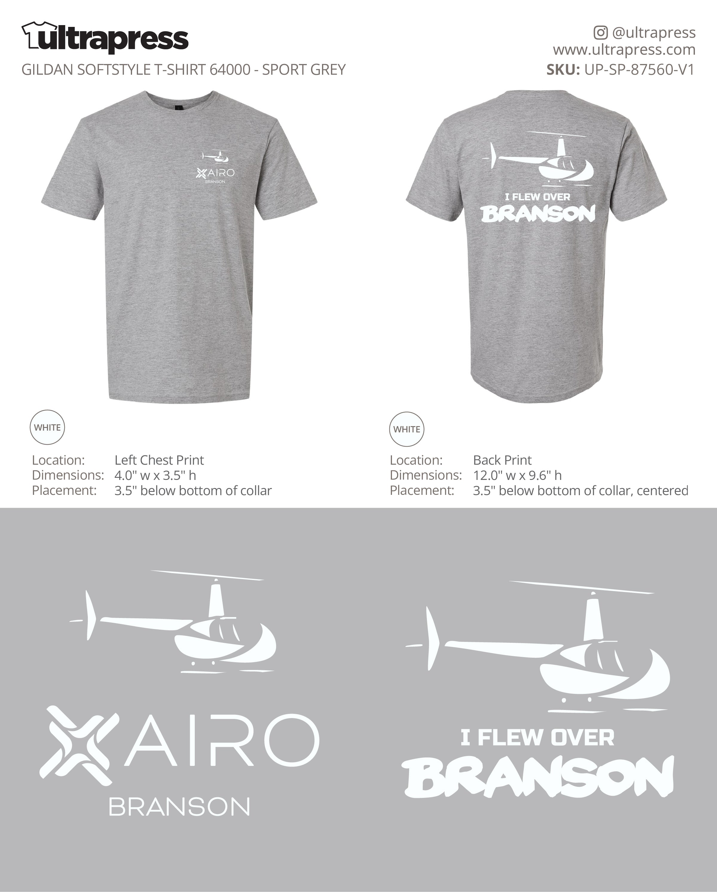 UP-SP-87560 I Flew Over Branson Airo - Camron McAhren - 100 Min Qty - Package Deal (Bulk)