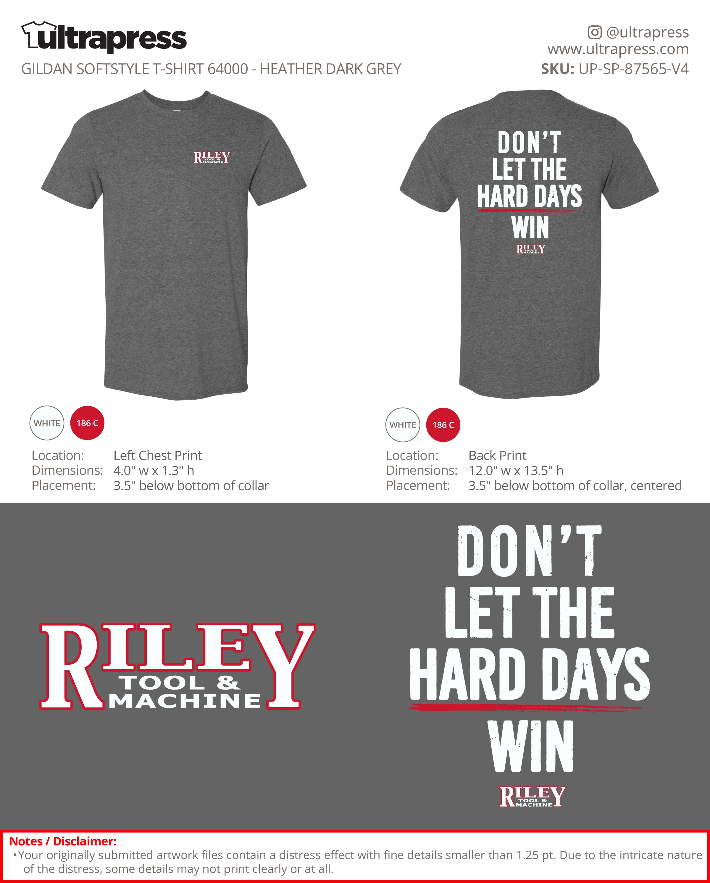 UP-SP-87565 Hard Days Riley Tool & Machine - Hailey Marshall - 100 Min Qty - Package Deal (Bulk)