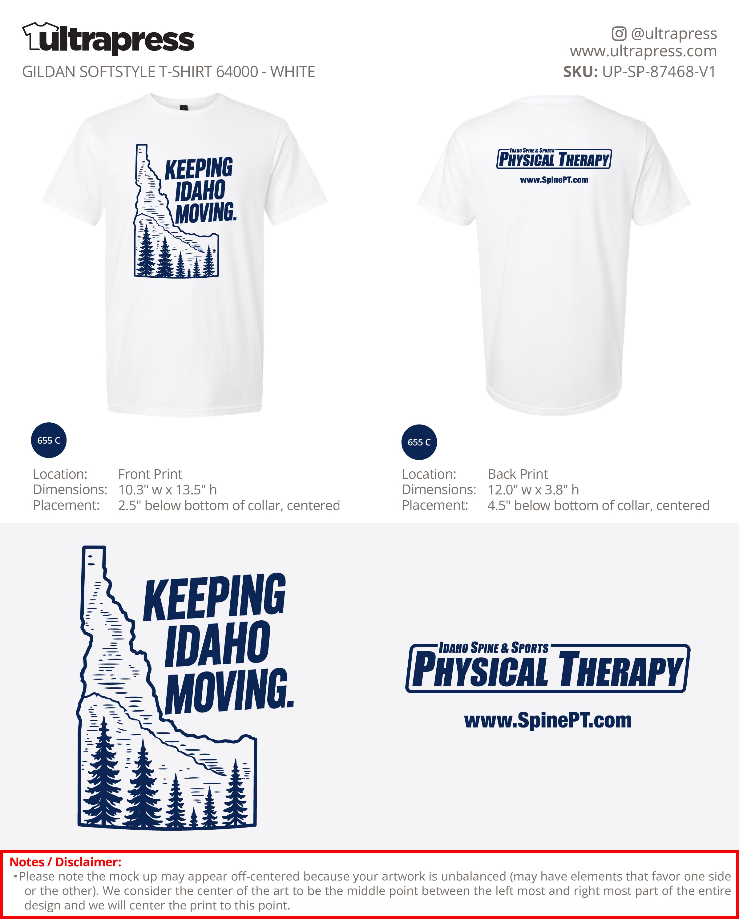 UP-SP-87774 Keeping Idaho Moving ISSPT - Shawna Taylor - 100 Min Qty - Package Deal (Bulk)
