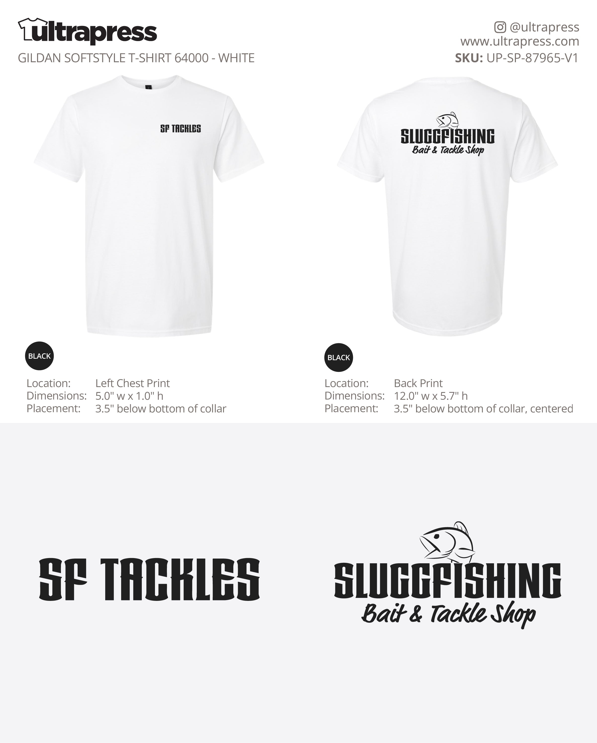 UP-SP-87965 Sluggfishing (Black Logo) - Nam Tran - 50 Min Qty - Package Deal (Bulk)