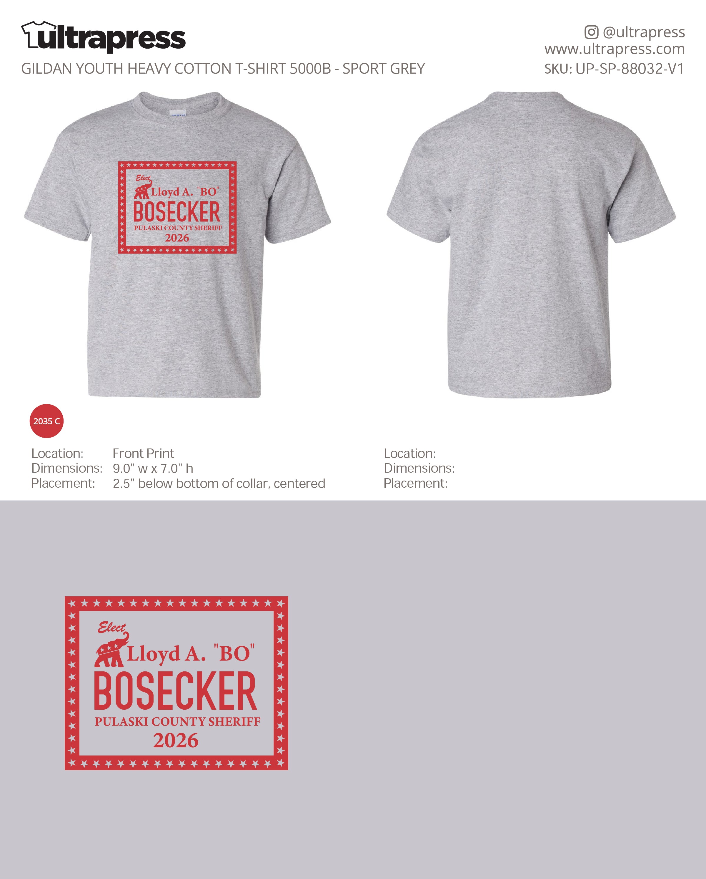UP-SP-88032 Bosecker 2026 - Lloyd Bosecker - 100 Min Qty - Package Deal (Bulk)