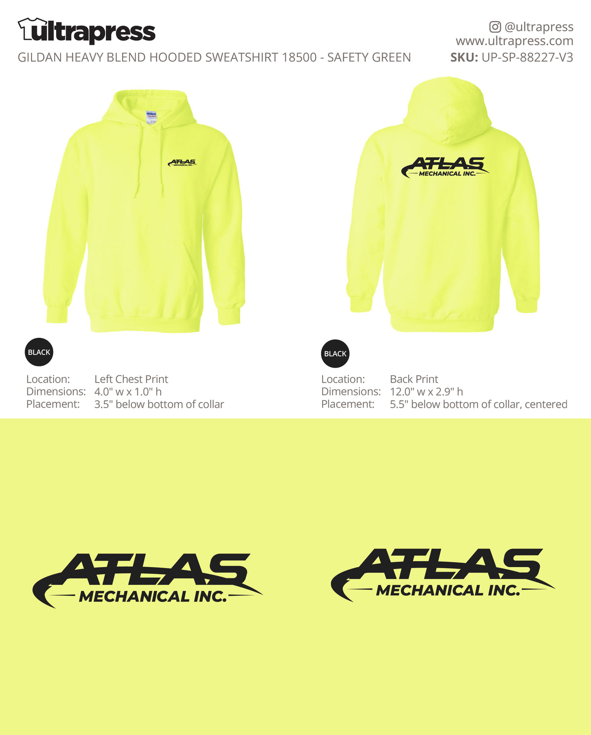 UP-SP-88227 Atlas Mechanical Inc. - Maranda Ek - 50 Min Qty - Package Deal (Bulk)
