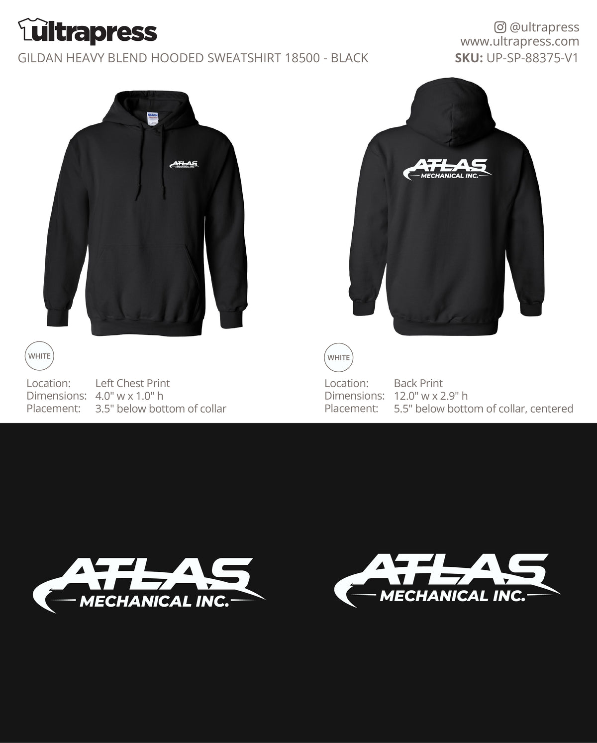 UP-SP-88375 Atlas Mechanical Inc. - Maranda Ek - 50 Min Qty - Package Deal (Bulk)
