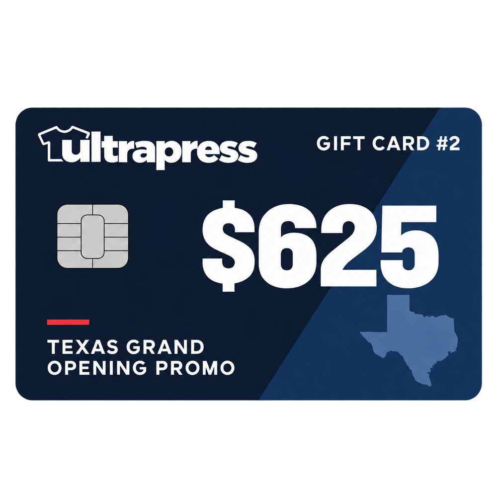 GIFT CARD #2: $625 in UltraPress gift-card credit