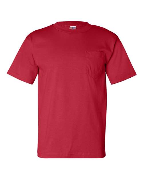 USA-Made Short Sleeve T-Shirt with a Pocket - 7100