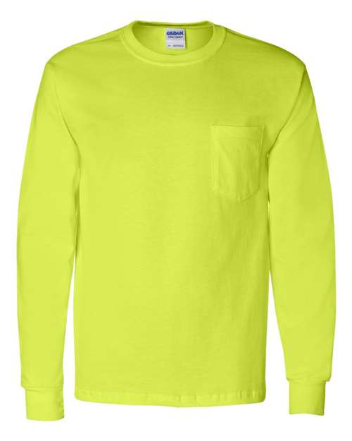 Ultra Cotton® Long Sleeve Pocket T-Shirt - 2410