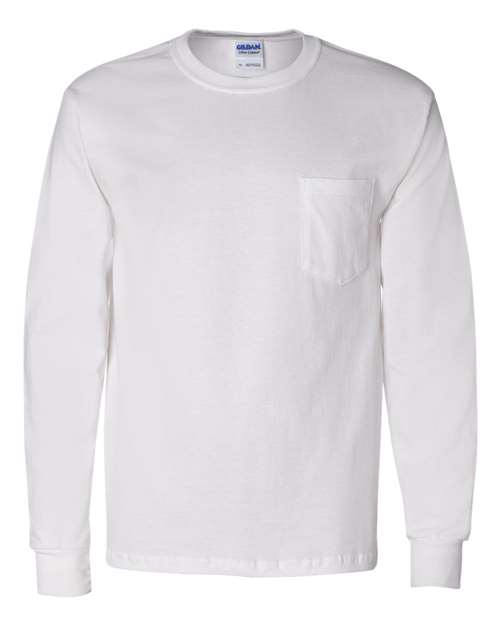 Ultra Cotton® Long Sleeve Pocket T-Shirt - 2410