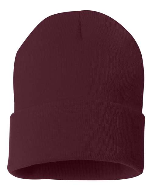 Solid 12" Cuffed Beanie - SP12