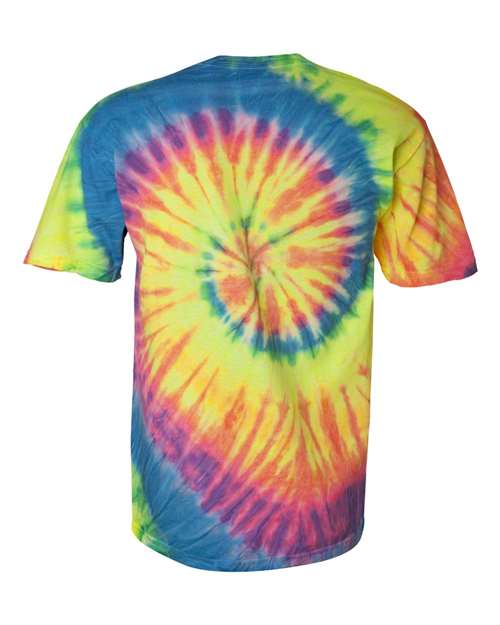 Multi-Color Spiral Tie-Dyed T-Shirt - 200MS