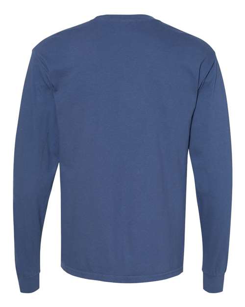 Garment-Dyed Heavyweight Long Sleeve T-Shirt - 6014