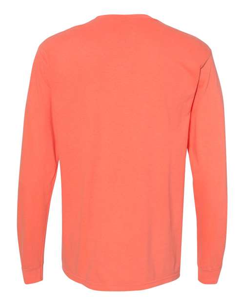 Garment-Dyed Heavyweight Long Sleeve Pocket T-Shirt - 4410