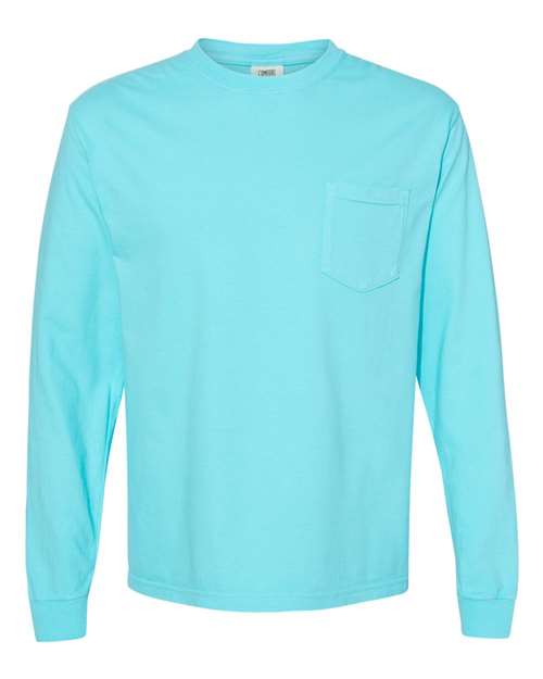 Garment-Dyed Heavyweight Long Sleeve Pocket T-Shirt - 4410